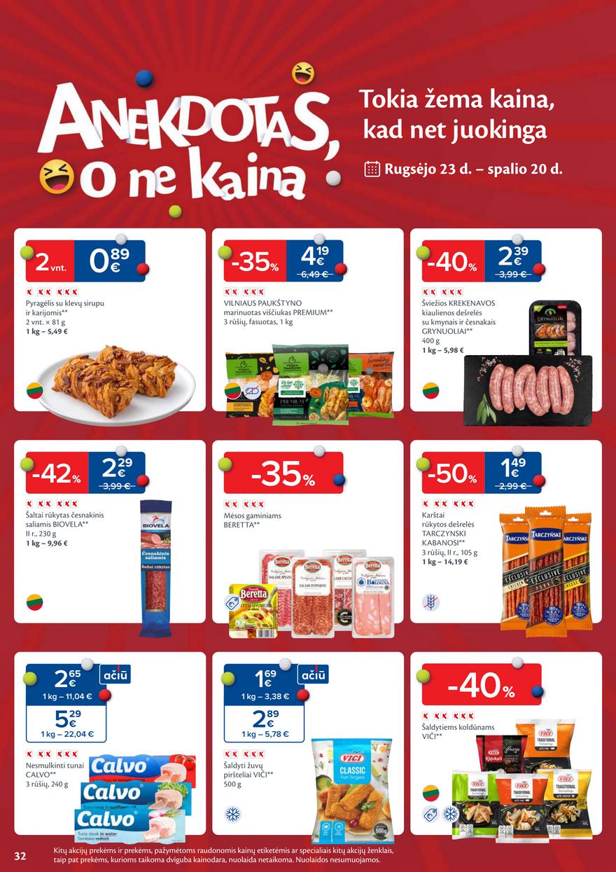 Maxima leidinukas akcijos nuo 
  2025-10-14 iki 
  2025-10-20 | Leidinukas.lt puslapis 32