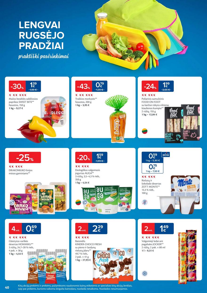 Maxima savaitinis leidinys 35 akcijos nuo
2024-08-27 iki
2024-09-02 | Leidinukas.lt puslapis 40