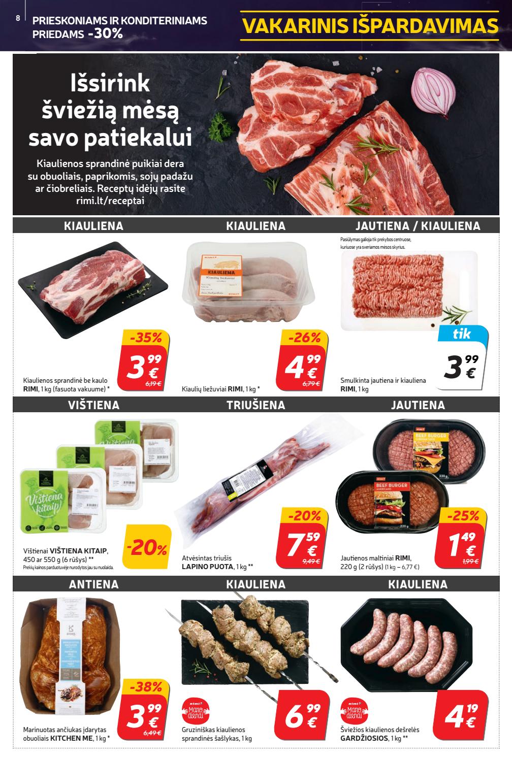 Rimi savaitinis leidinys akcijos nuo 
  2020-03-17 iki 
  2020-03-23 | Leidinukas.lt puslapis 8