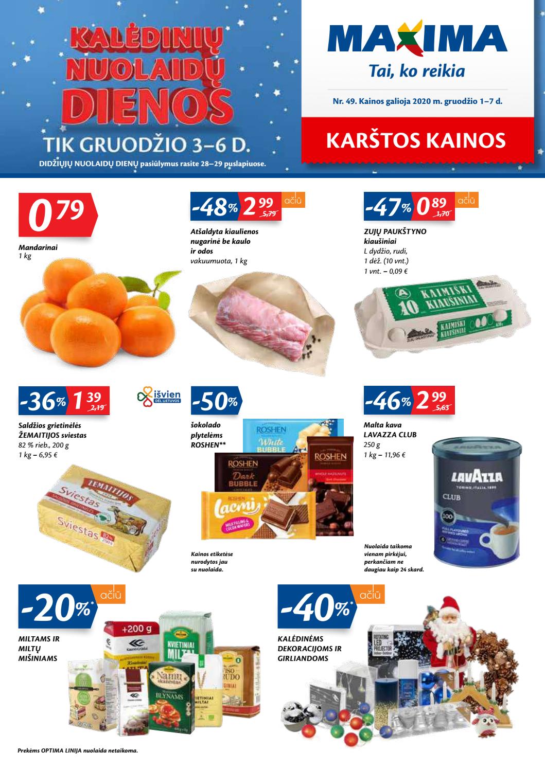 Maxima kaininis leidinys akcijos nuo 
  2020-12-01 iki 
  2020-12-07 | Leidinukas.lt puslapis 1