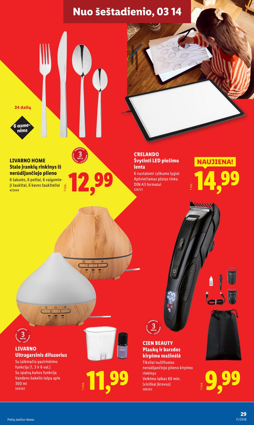 Lidl leidinys akcijos nuo 
  2026-03-09 iki 
  2026-03-15 | Leidinukas.lt puslapis 29