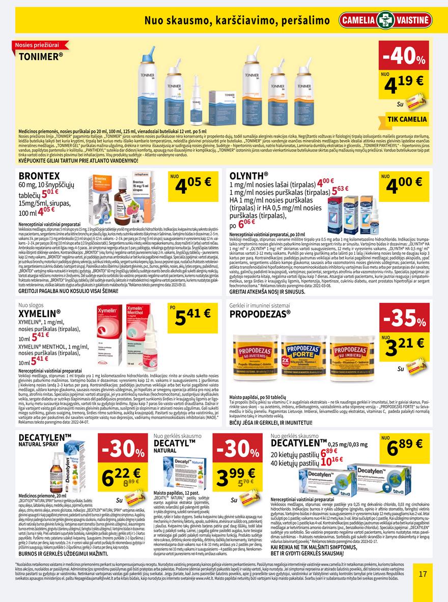 Camelia kovo leidinys akcijos nuo 
  2024-03-01 iki 
  2024-03-31 | Leidinukas.lt puslapis 17