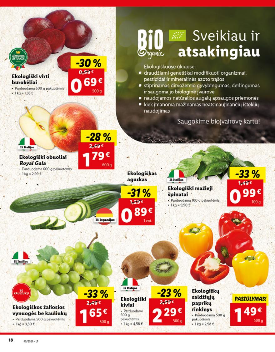 Lidl maisto prekių pasiūlymai akcijos nuo 
  2021-10-04 iki 
  2021-10-10 | Leidinukas.lt puslapis 18