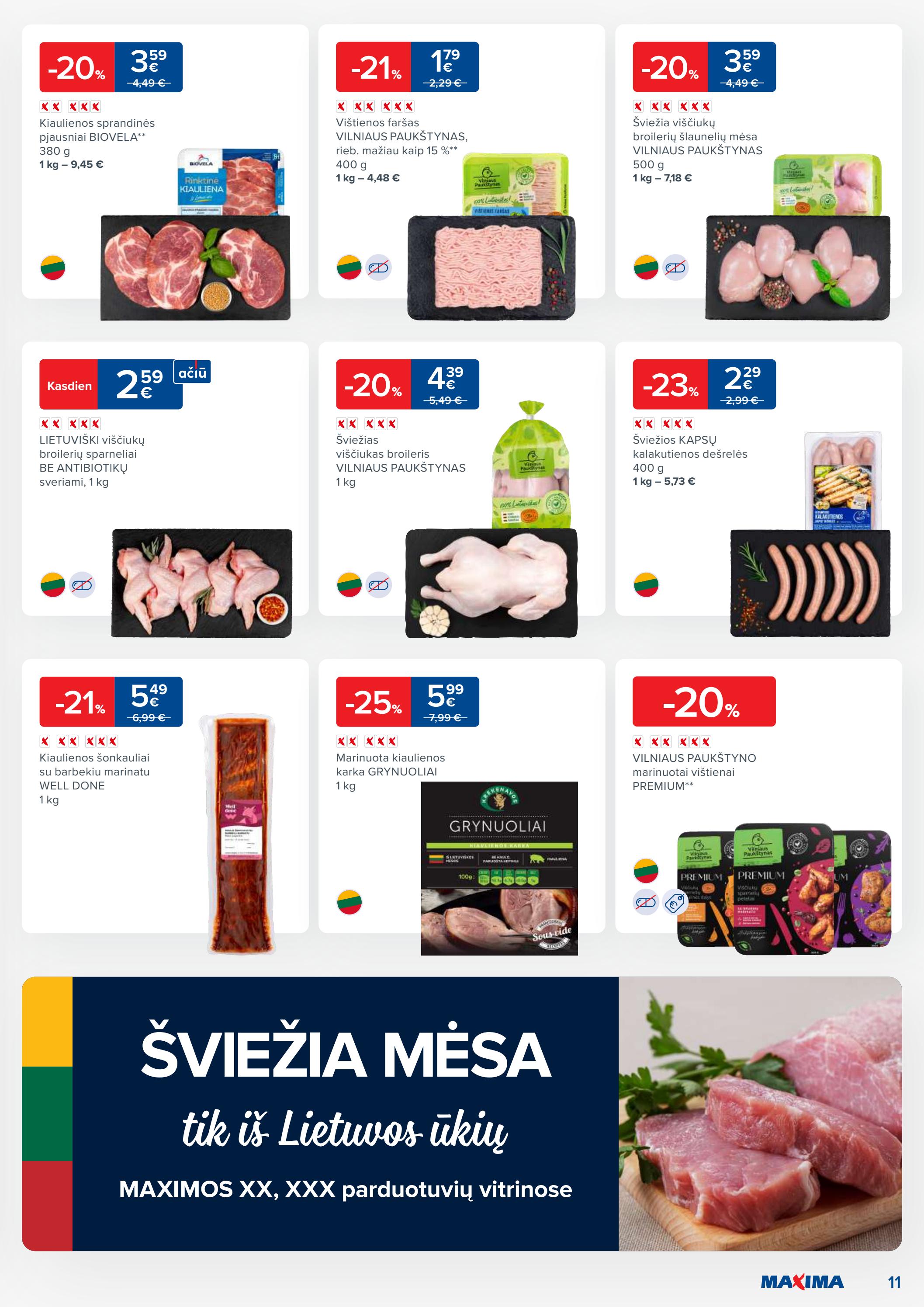 Maxima kaininis leidinys akcijos nuo 
  2023-04-25 iki 
  2023-05-01 | Leidinukas.lt puslapis 11