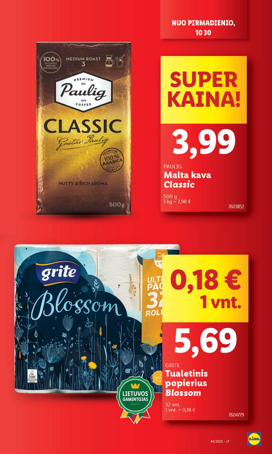 Lidl pasiūlymai akcijos nuo 
  2023-10-30 iki 
  2023-11-05 | Leidinukas.lt puslapis 13