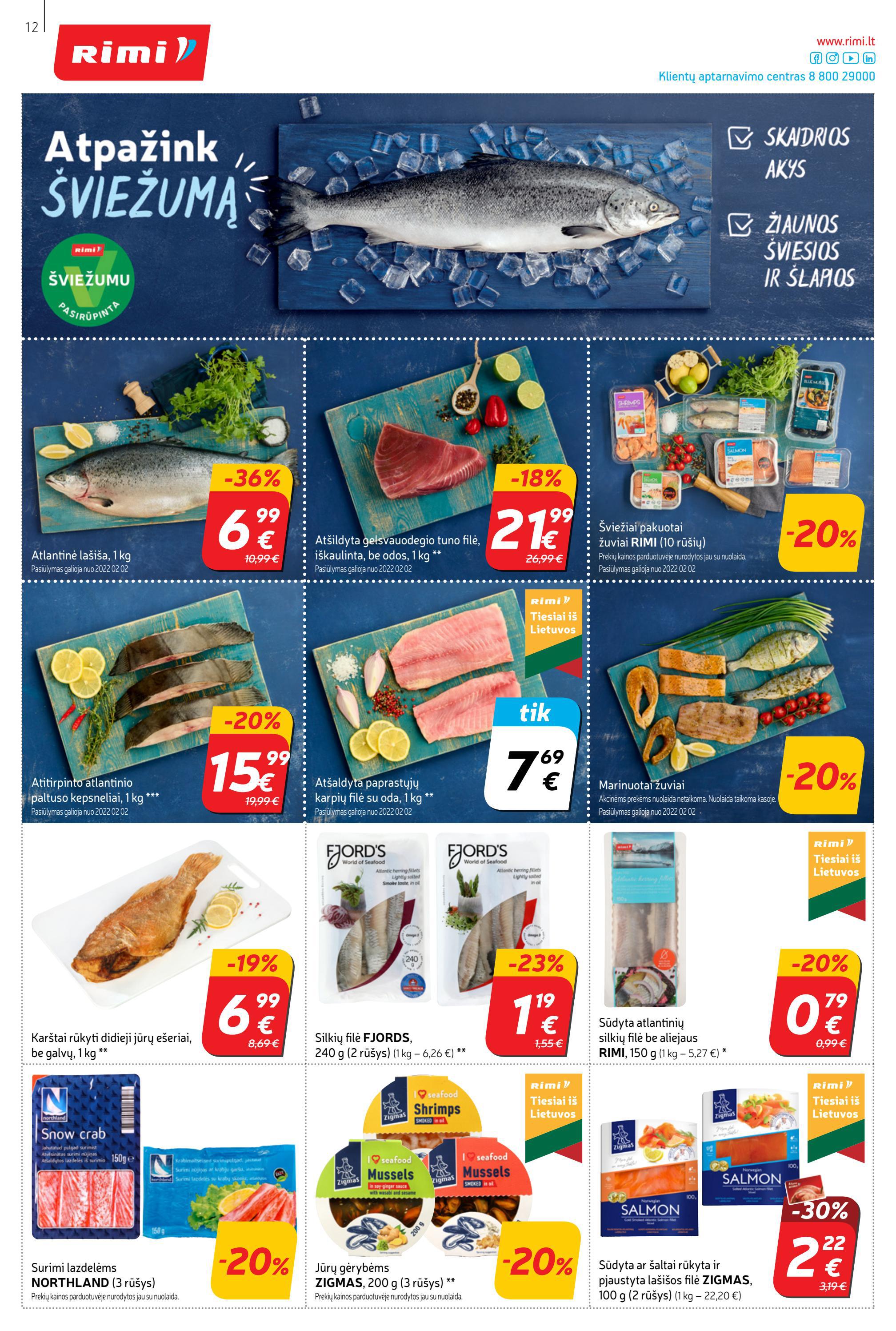 Rimi savaitinis leidinys akcijos nuo 
  2022-02-01 iki 
  2022-02-07 | Leidinukas.lt puslapis 12
