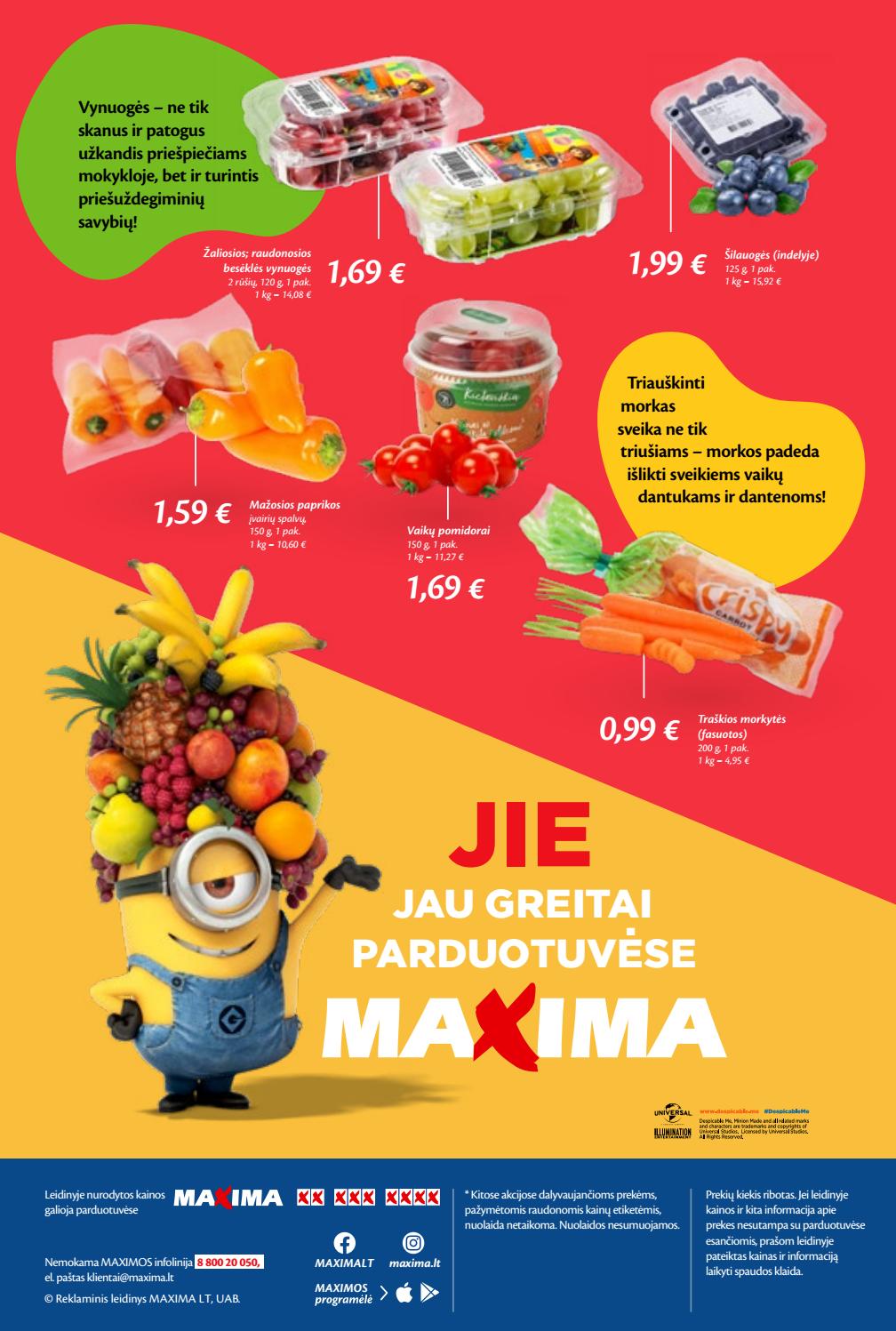 Maxima kaininis leidinys akcijos nuo 
  2019-08-08 iki 
  2019-09-11 | Leidinukas.lt puslapis 48