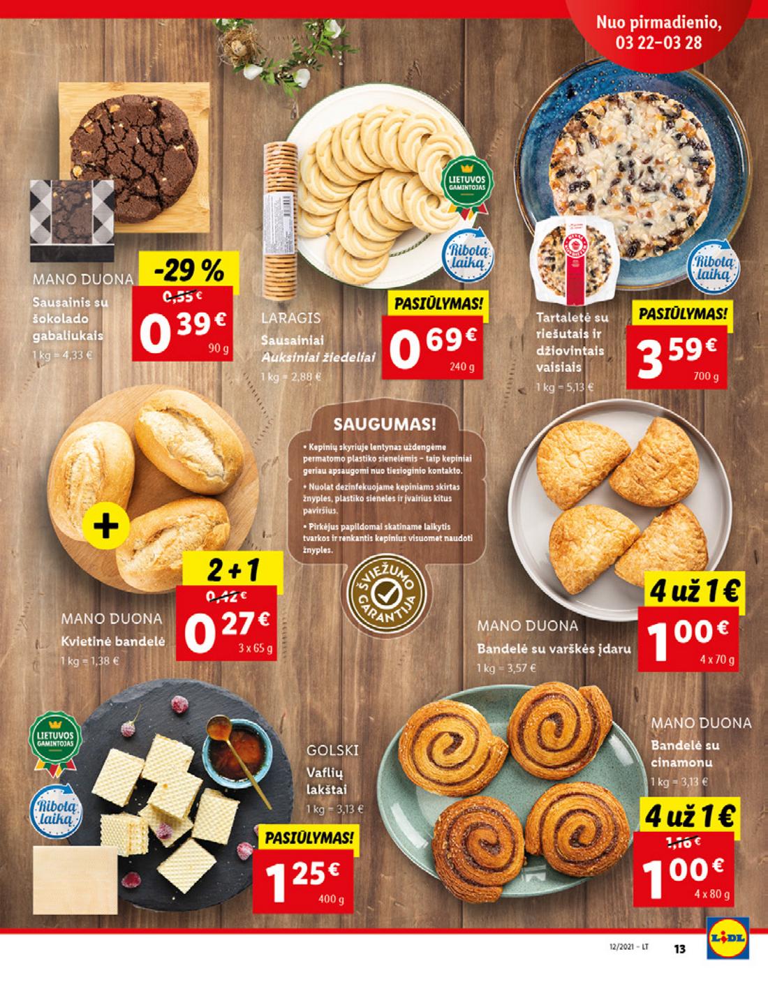 Lidl maisto prekių pasiūlymai akcijos nuo 
  2021-03-22 iki 
  2021-03-28 | Leidinukas.lt puslapis 13