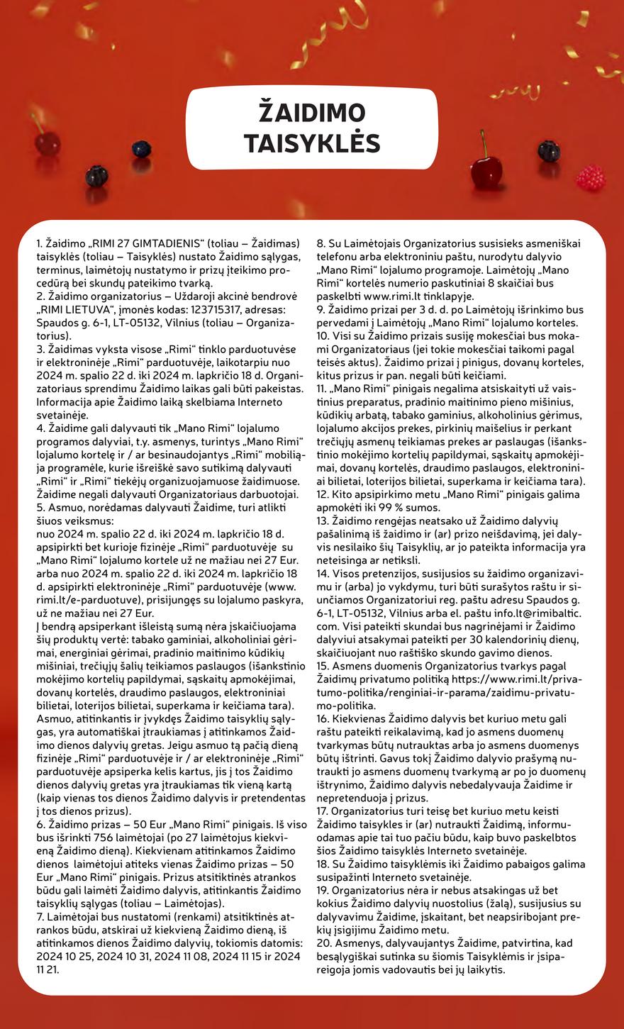 Rimi savaitinis leidinys 44 akcijos nuo 
  2024-10-29 iki 
  2024-11-03 | Leidinukas.lt puslapis 5