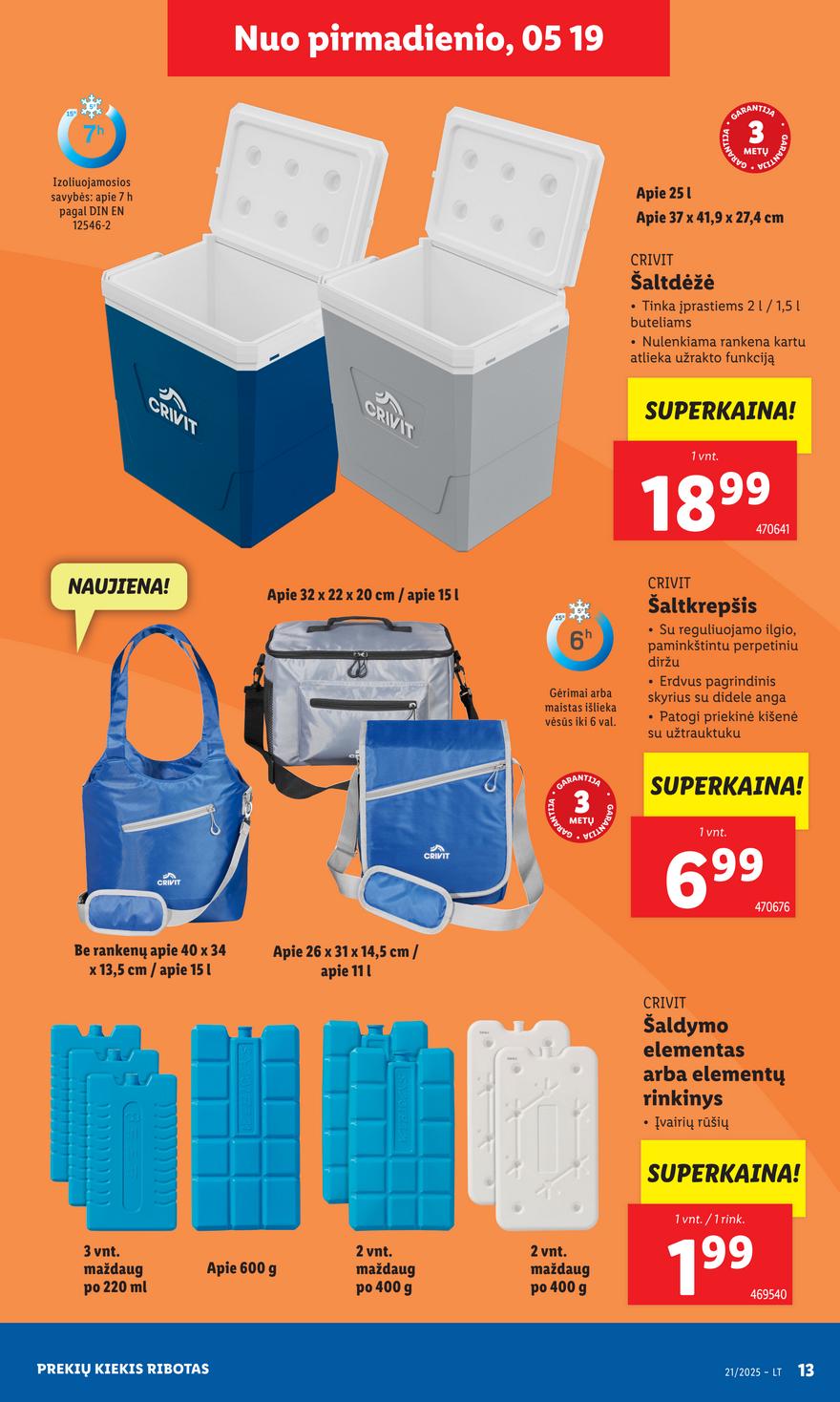Lidl ne maisto leidinys akcijos nuo 
  2025-05-19 iki 
  2025-05-25 | Leidinukas.lt puslapis 13