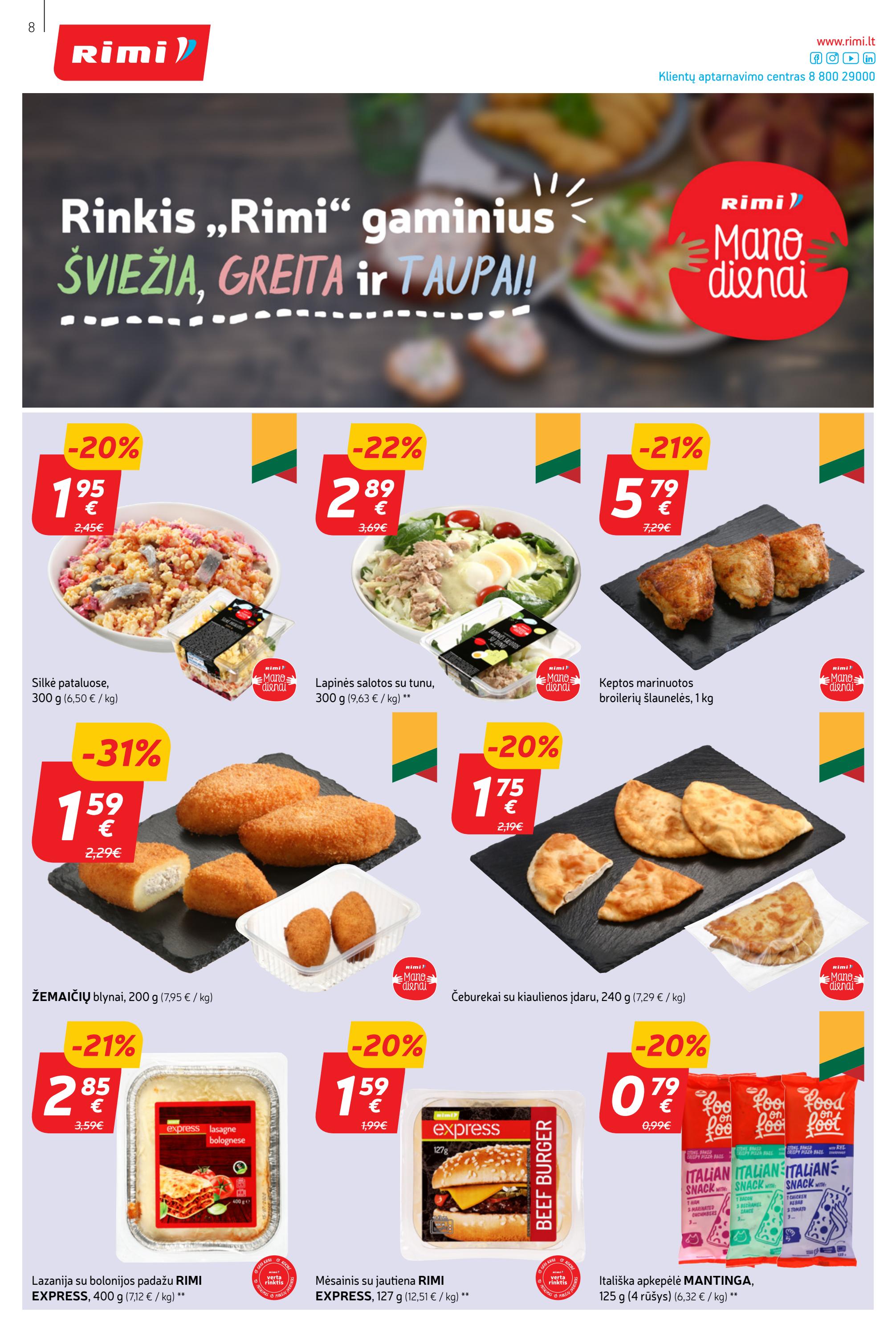 Rimi savaitinis leidinys akcijos nuo 
  2023-05-02 iki 
  2023-05-08 | Leidinukas.lt puslapis 8