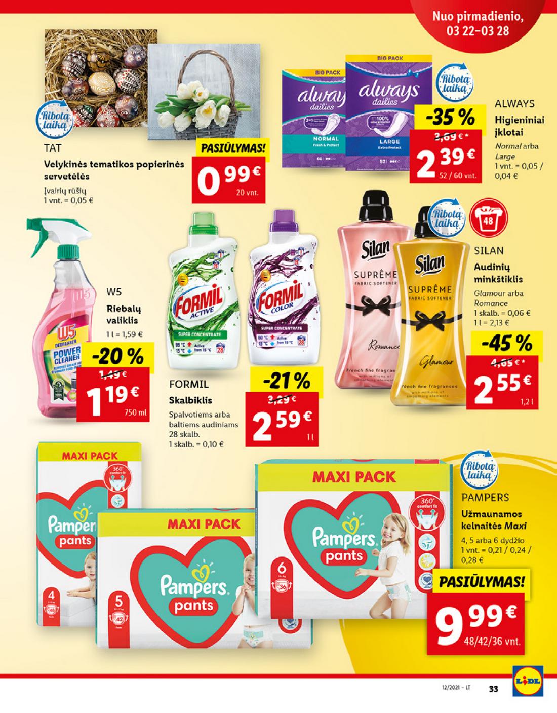 Lidl maisto prekių pasiūlymai akcijos nuo 
  2021-03-22 iki 
  2021-03-28 | Leidinukas.lt puslapis 33