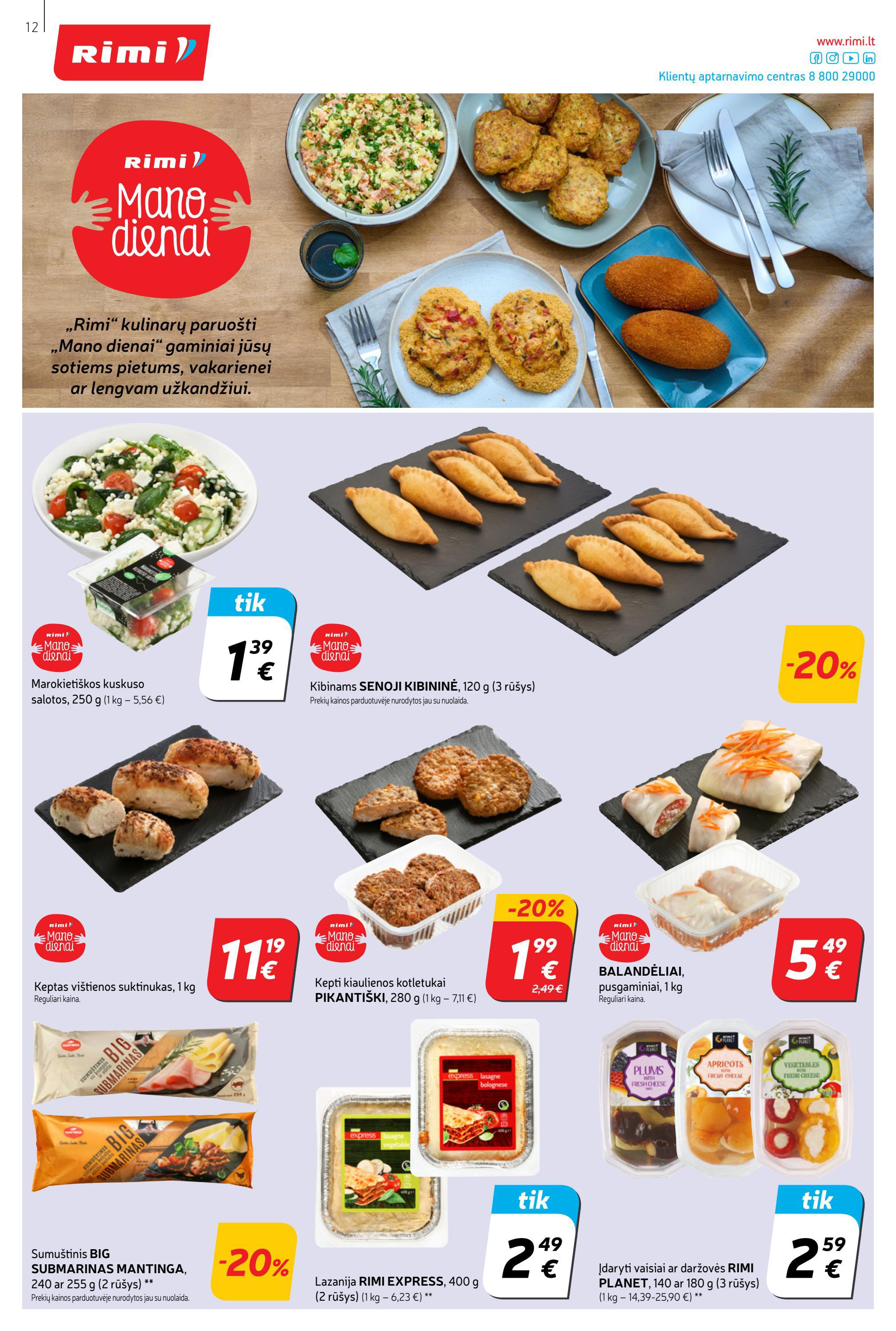 Rimi savaitinis leidinys akcijos nuo 
  2022-03-29 iki 
  2022-05-04 | Leidinukas.lt puslapis 12