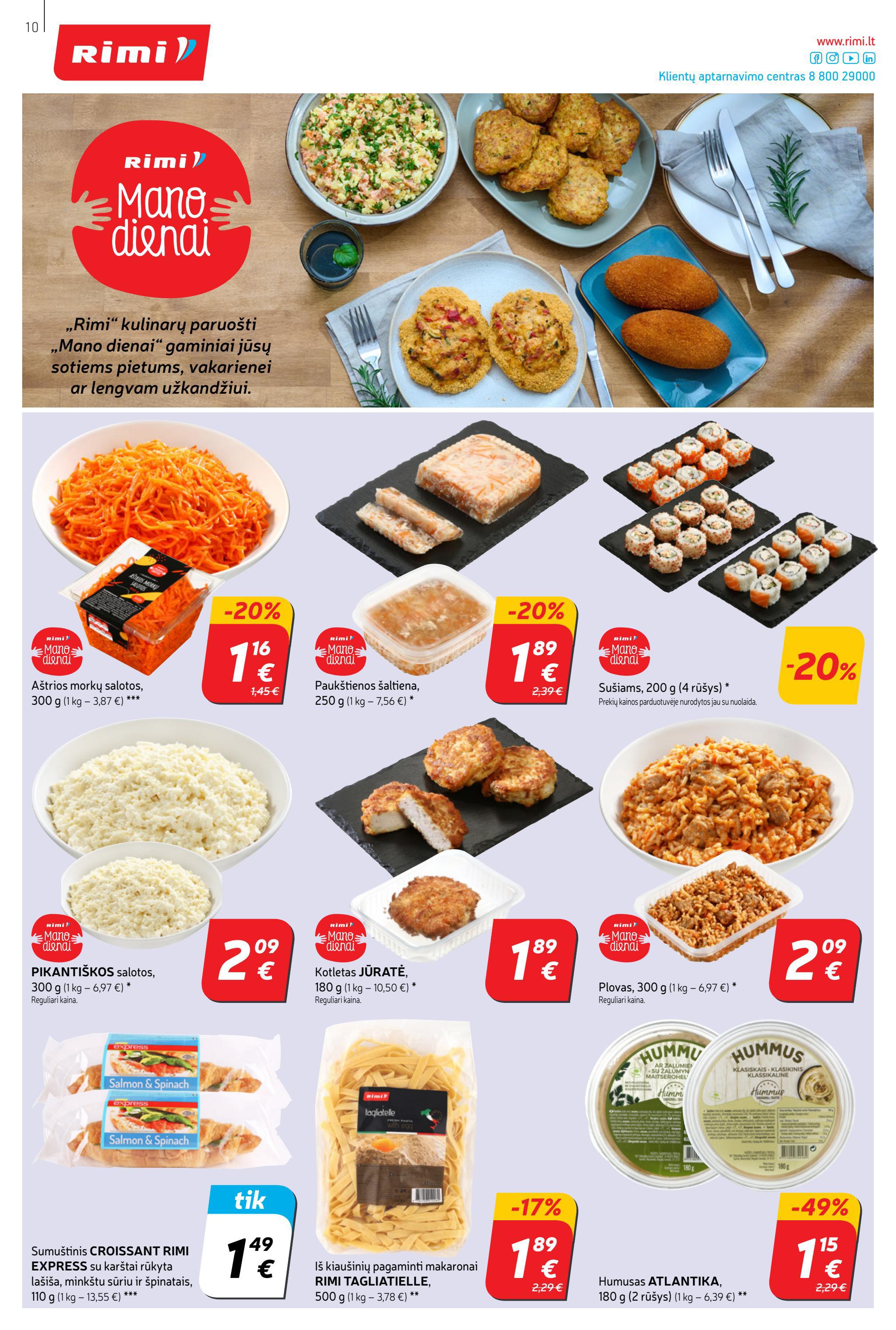 Rimi savaitinis leidinys akcijos nuo 
  2022-05-03 iki 
  2022-05-09 | Leidinukas.lt puslapis 10