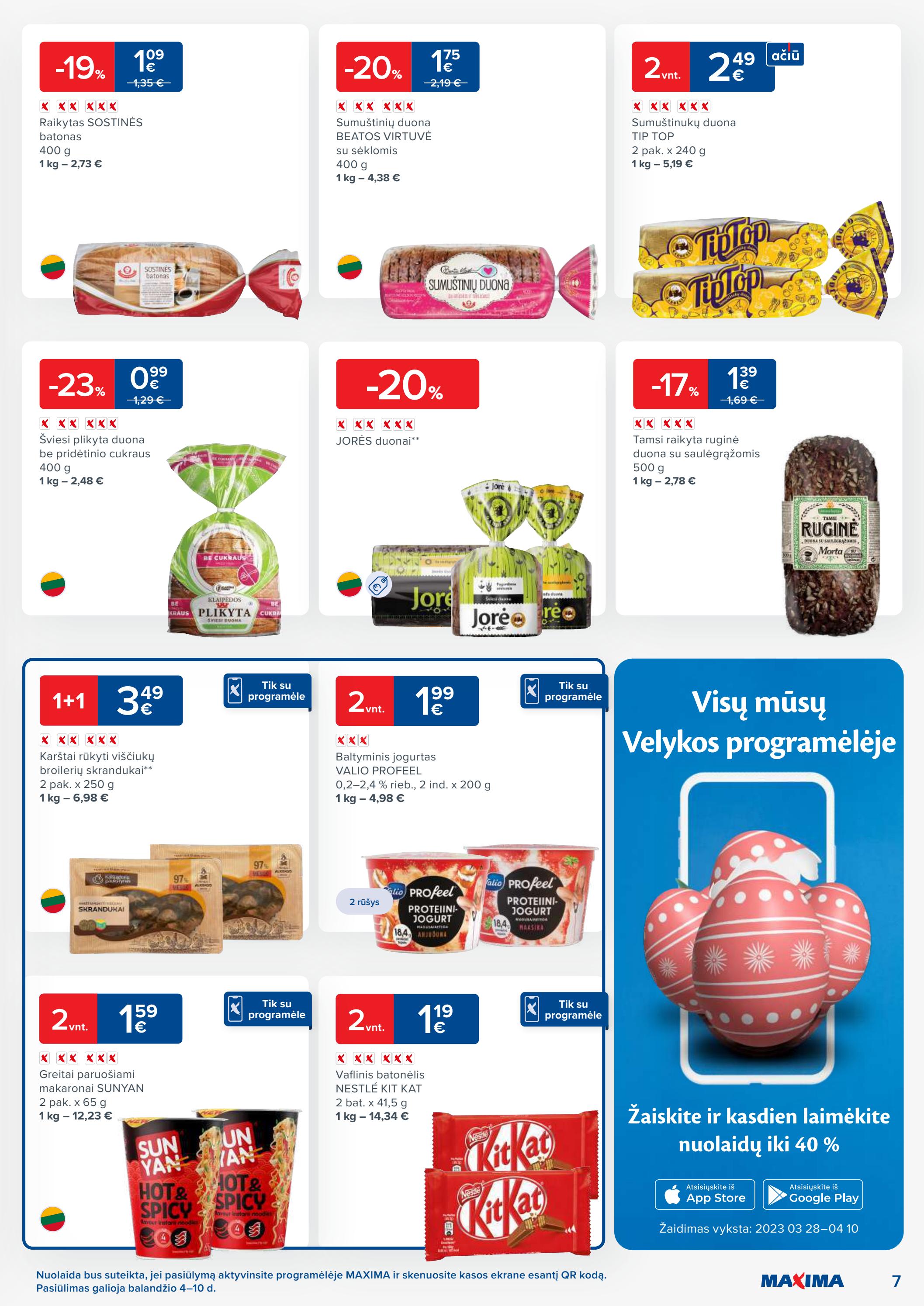 Maxima kaininis leidinys akcijos nuo 
  2023-04-04 iki 
  2023-04-10 | Leidinukas.lt puslapis 7