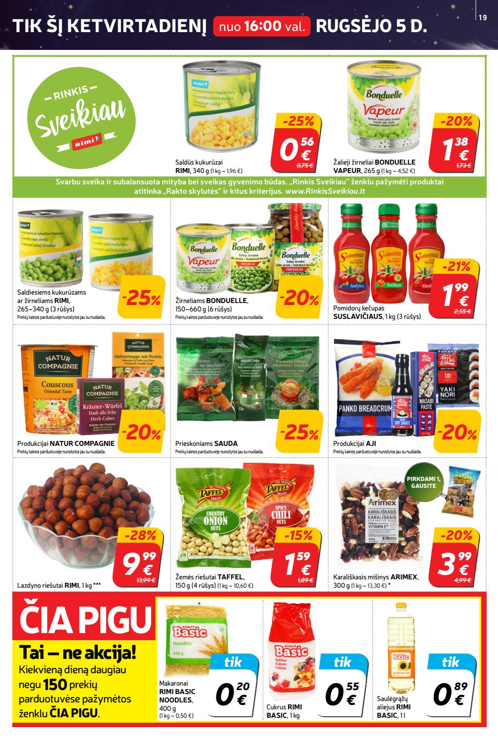 Rimi savaitinis leidinys akcijos nuo 
  2019-09-03 iki 
  2019-09-09 | Leidinukas.lt puslapis 19