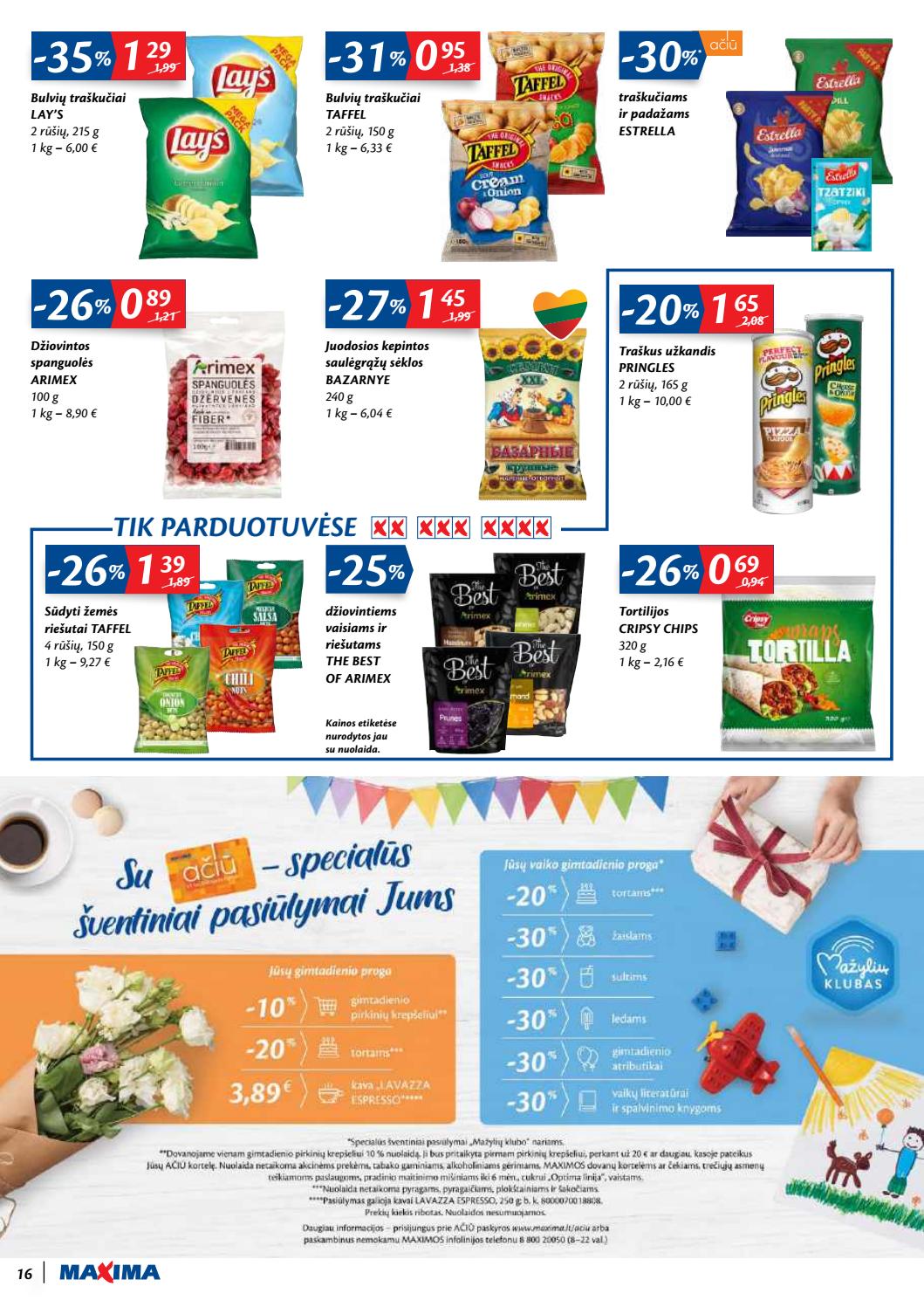 Maxima kaininis leidinys akcijos nuo 
  2020-08-25 iki 
  2020-08-31 | Leidinukas.lt puslapis 16