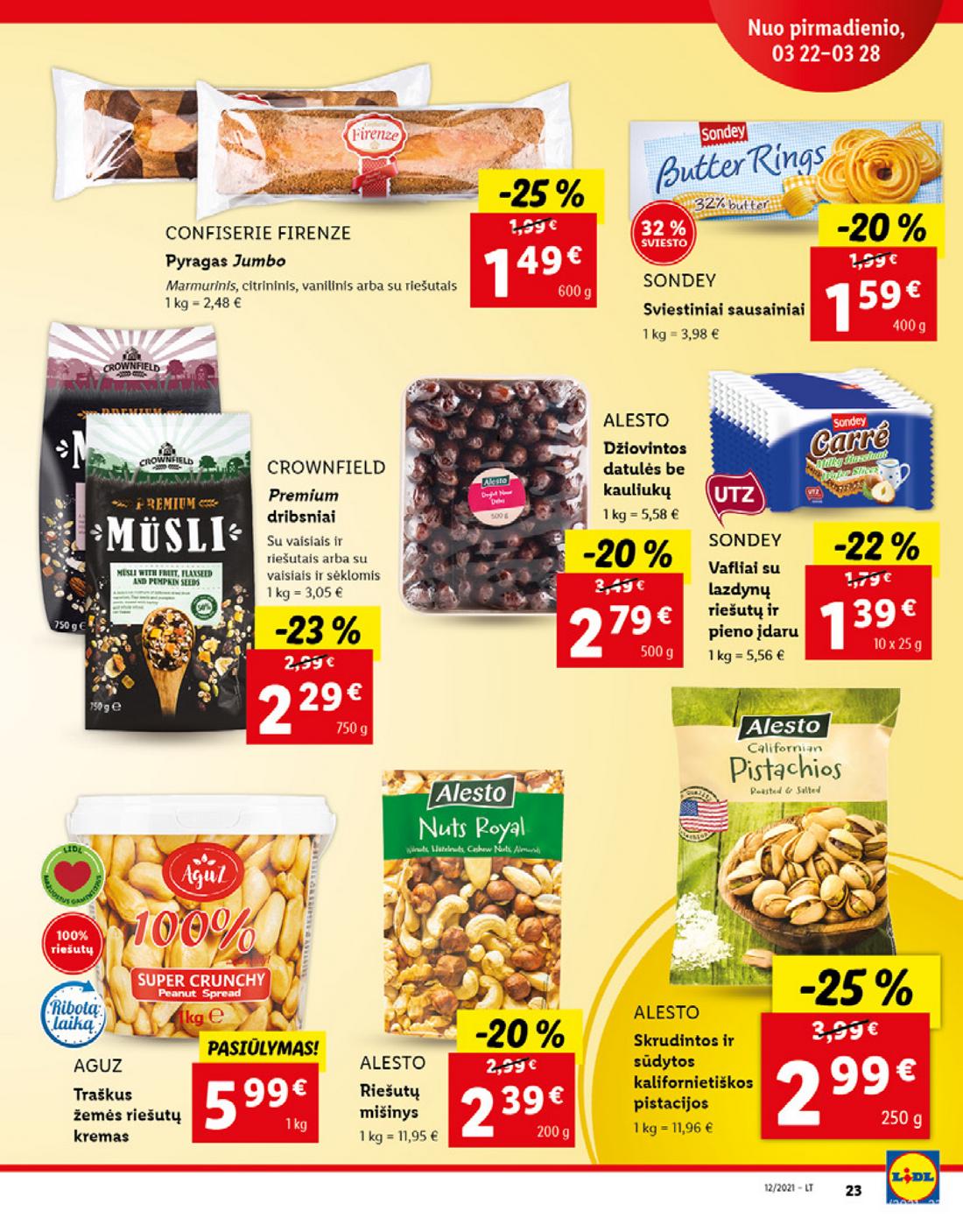 Lidl maisto prekių pasiūlymai akcijos nuo 
  2021-03-22 iki 
  2021-03-28 | Leidinukas.lt puslapis 23
