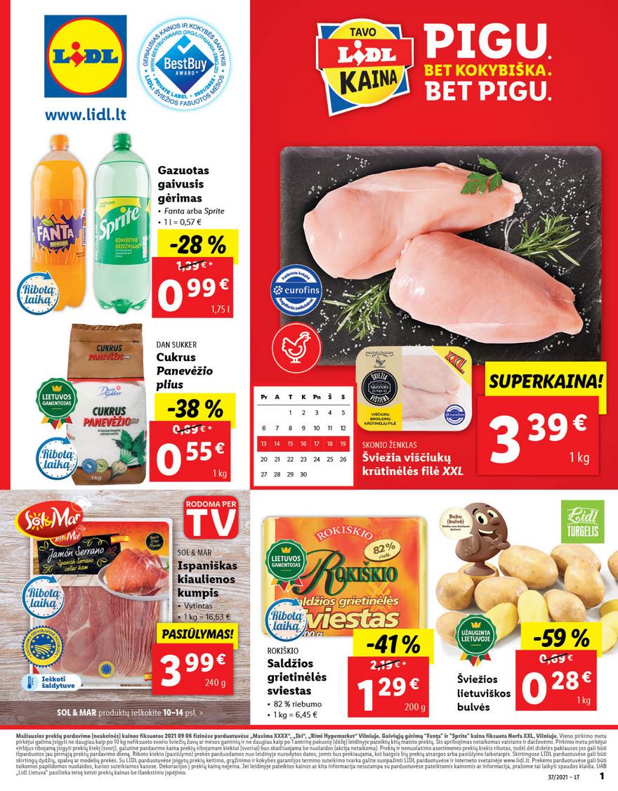 Lidl maisto prekių pasiūlymai akcijos nuo 
  2021-09-13 iki 
  2021-09-19 | Leidinukas.lt puslapis 1