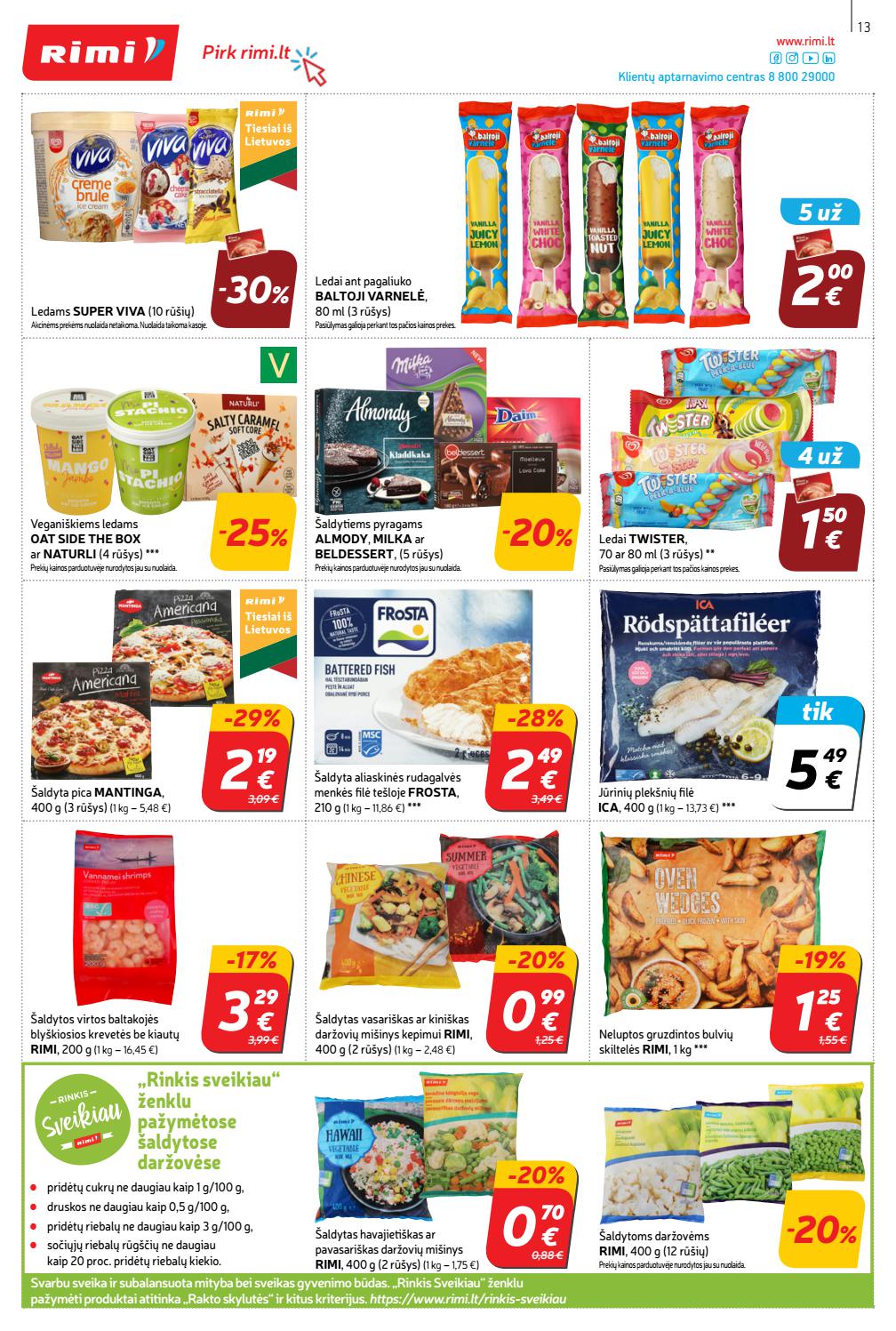 Rimi savaitinis leidinys akcijos nuo 
  2021-08-10 iki 
  2021-08-16 | Leidinukas.lt puslapis 13