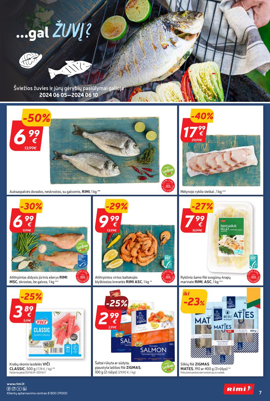 Rimi savaitinis leidinys akcijos nuo 
  2024-06-04 iki 
  2024-06-10 | Leidinukas.lt puslapis 7