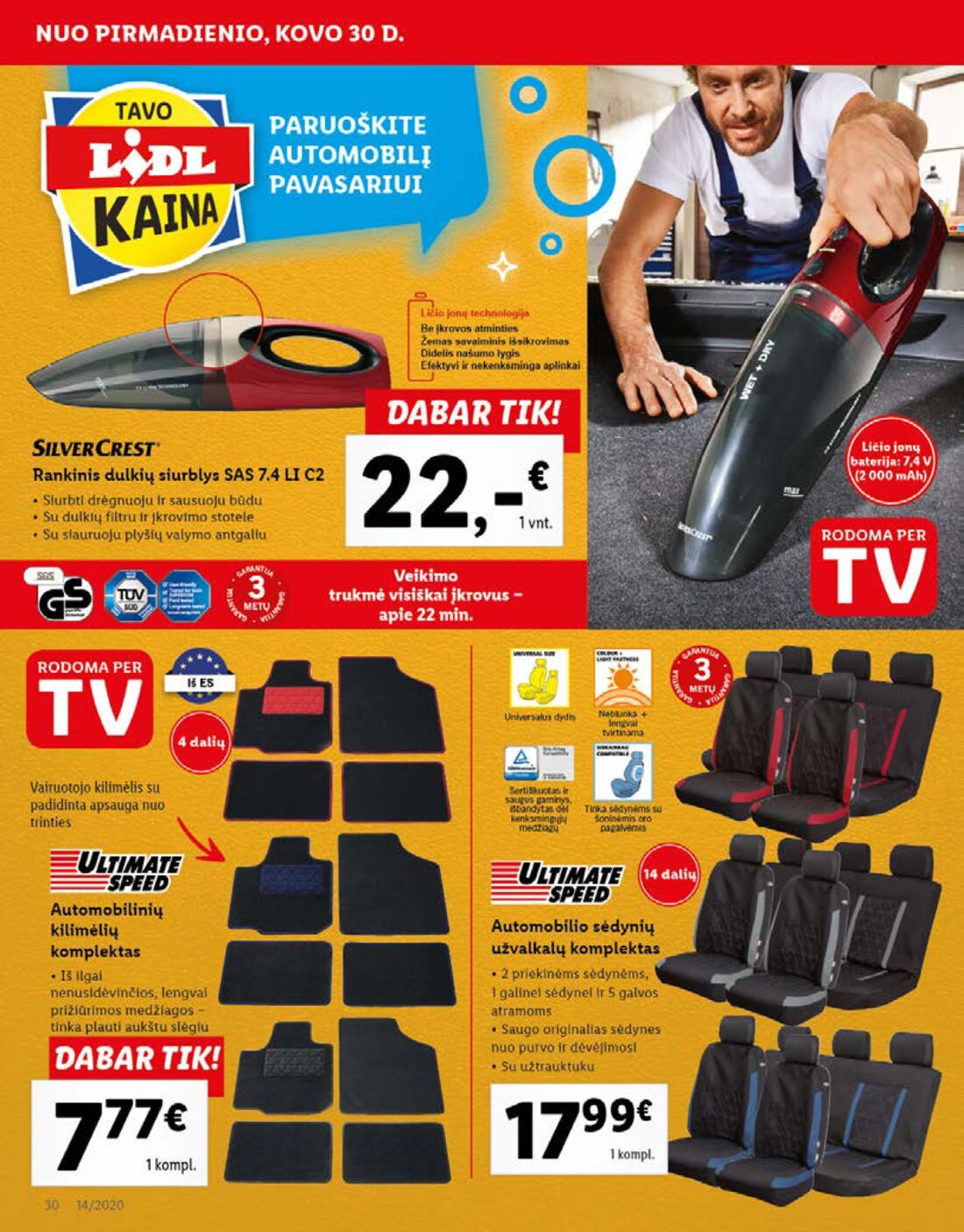 Lidl savaitinis leidinys akcijos nuo 
  2020-03-30 iki 
  2020-04-05 | Leidinukas.lt puslapis 30