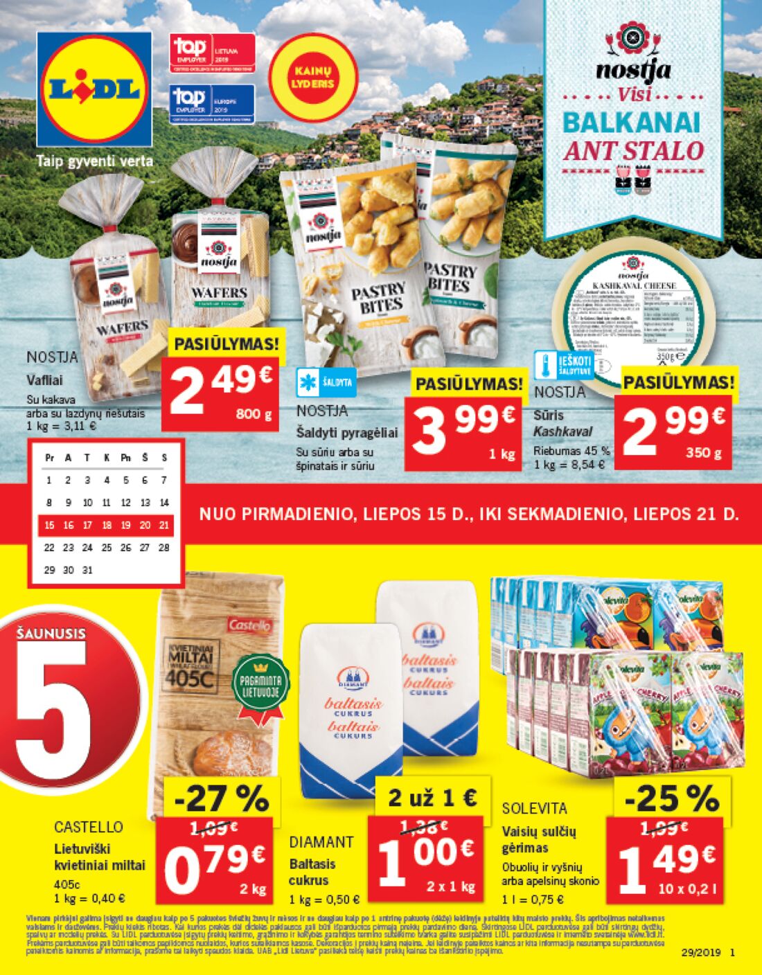 Lidl savaitinis leidinys akcijos nuo 
  2019-07-15 iki 
  2019-07-21 | Leidinukas.lt puslapis 1