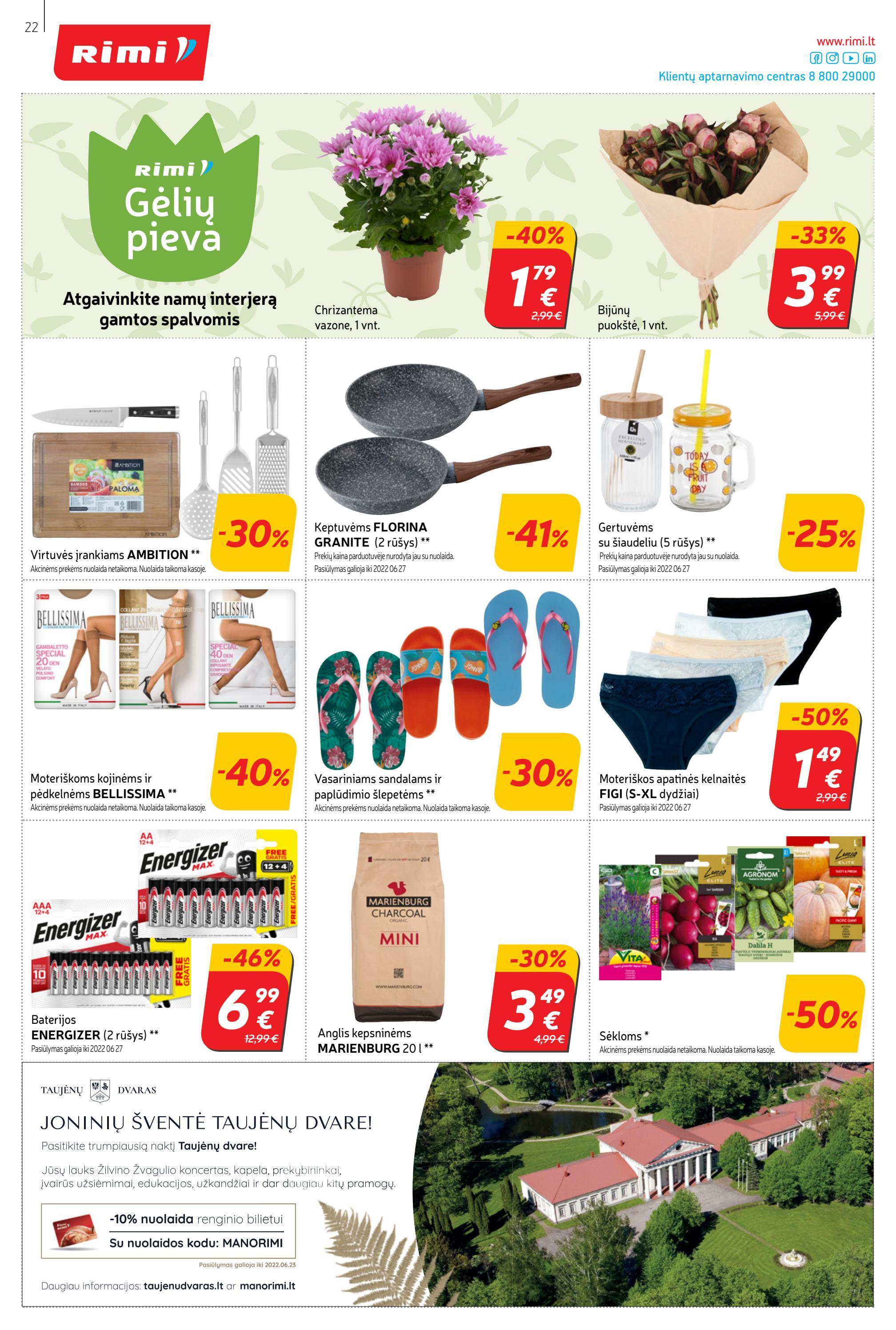 Rimi savaitinis leidinys akcijos nuo 
  2022-06-07 iki 
  2022-06-13 | Leidinukas.lt puslapis 22