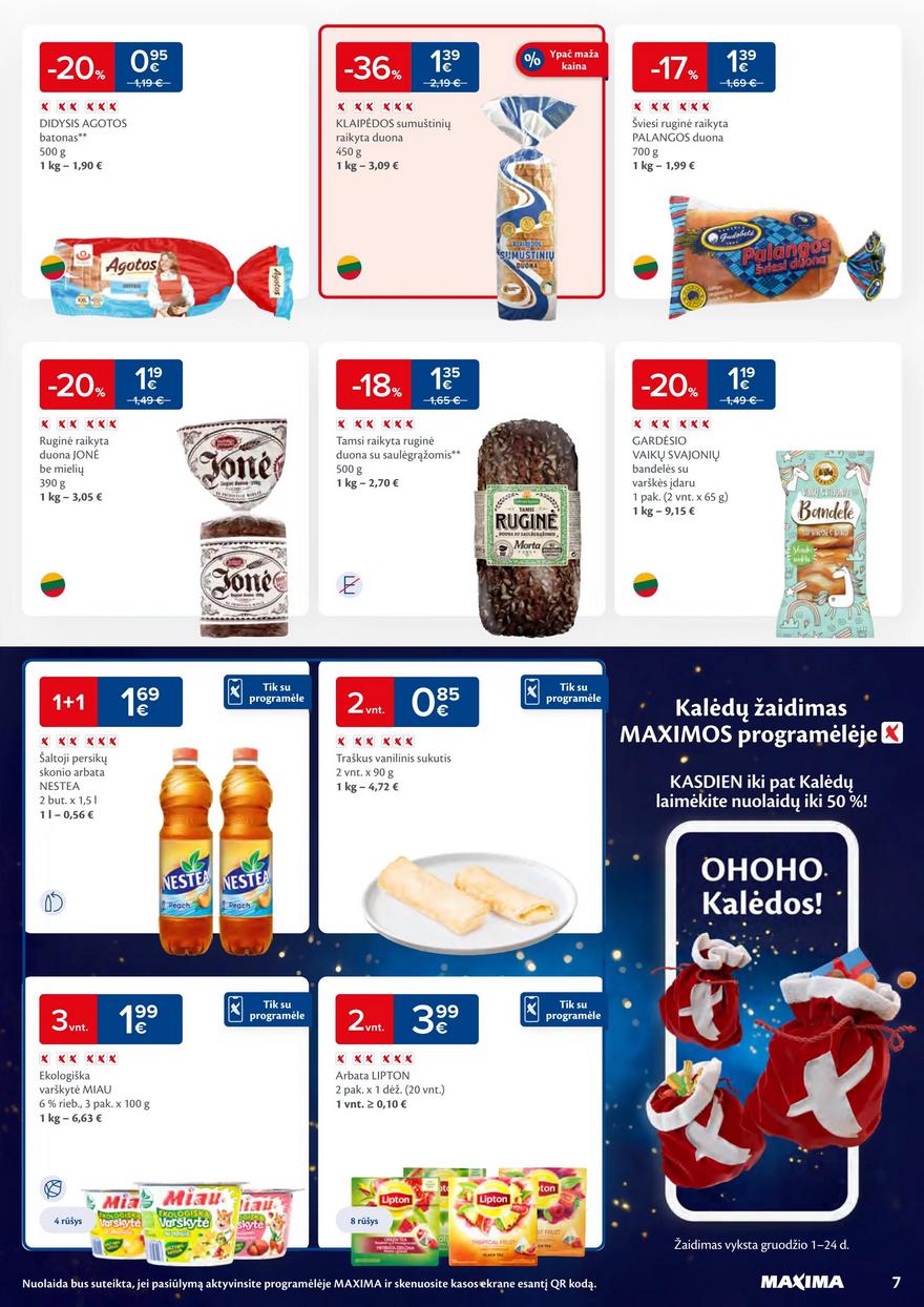 Maxima kaininis leidinys akcijos nuo 
  2023-12-05 iki 
  2023-12-11 | Leidinukas.lt puslapis 7