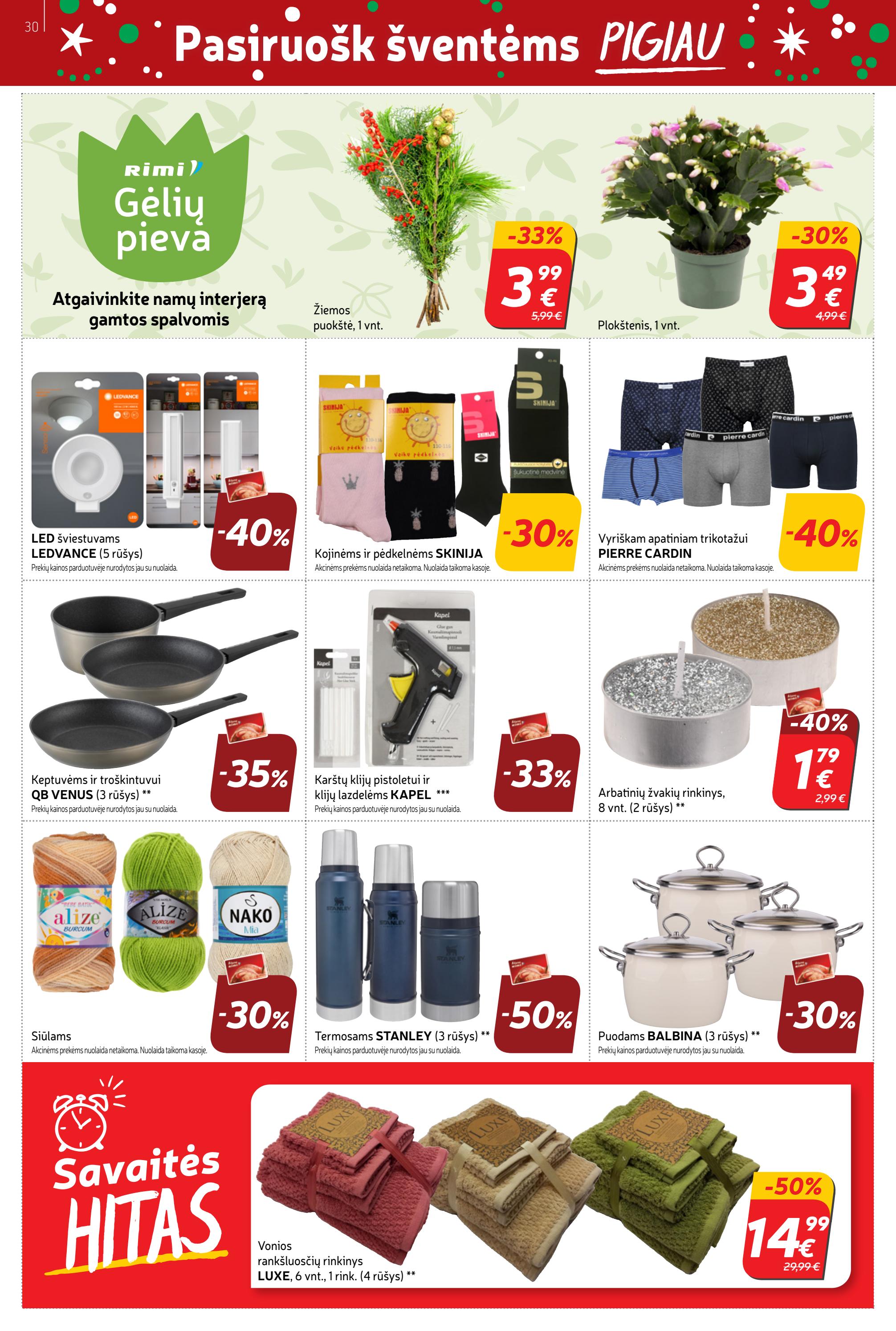 Rimi savaitinis leidinys akcijos nuo 
  2022-11-29 iki 
  2022-12-05 | Leidinukas.lt puslapis 30