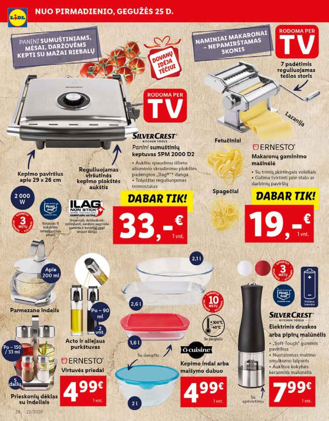 Lidl savaitinis leidinys akcijos nuo 
  2020-05-25 iki 
  2020-05-31 | Leidinukas.lt puslapis 20