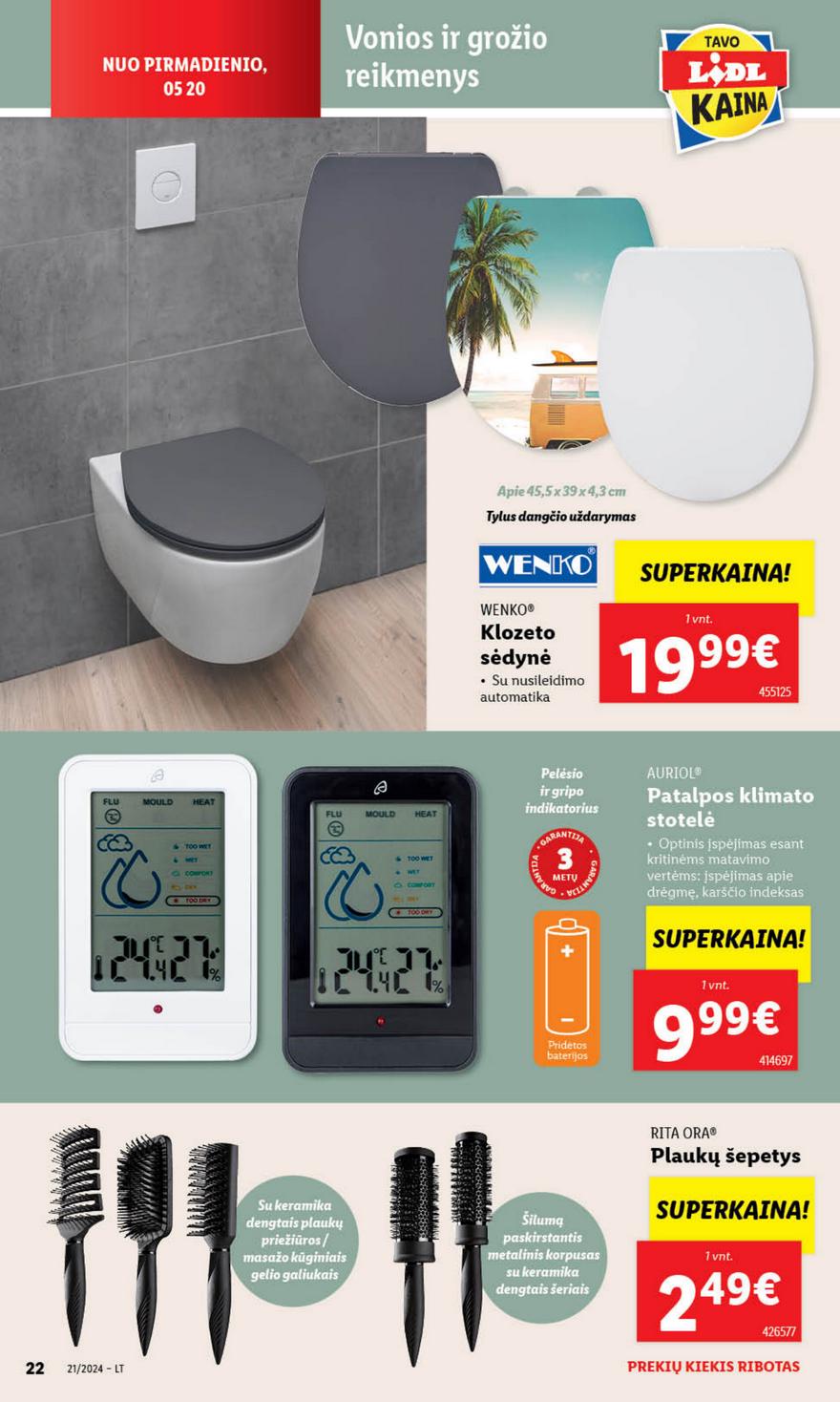 Lidl ne maisto leidinys akcijos nuo 
  2024-05-20 iki 
  2024-05-26 | Leidinukas.lt puslapis 22