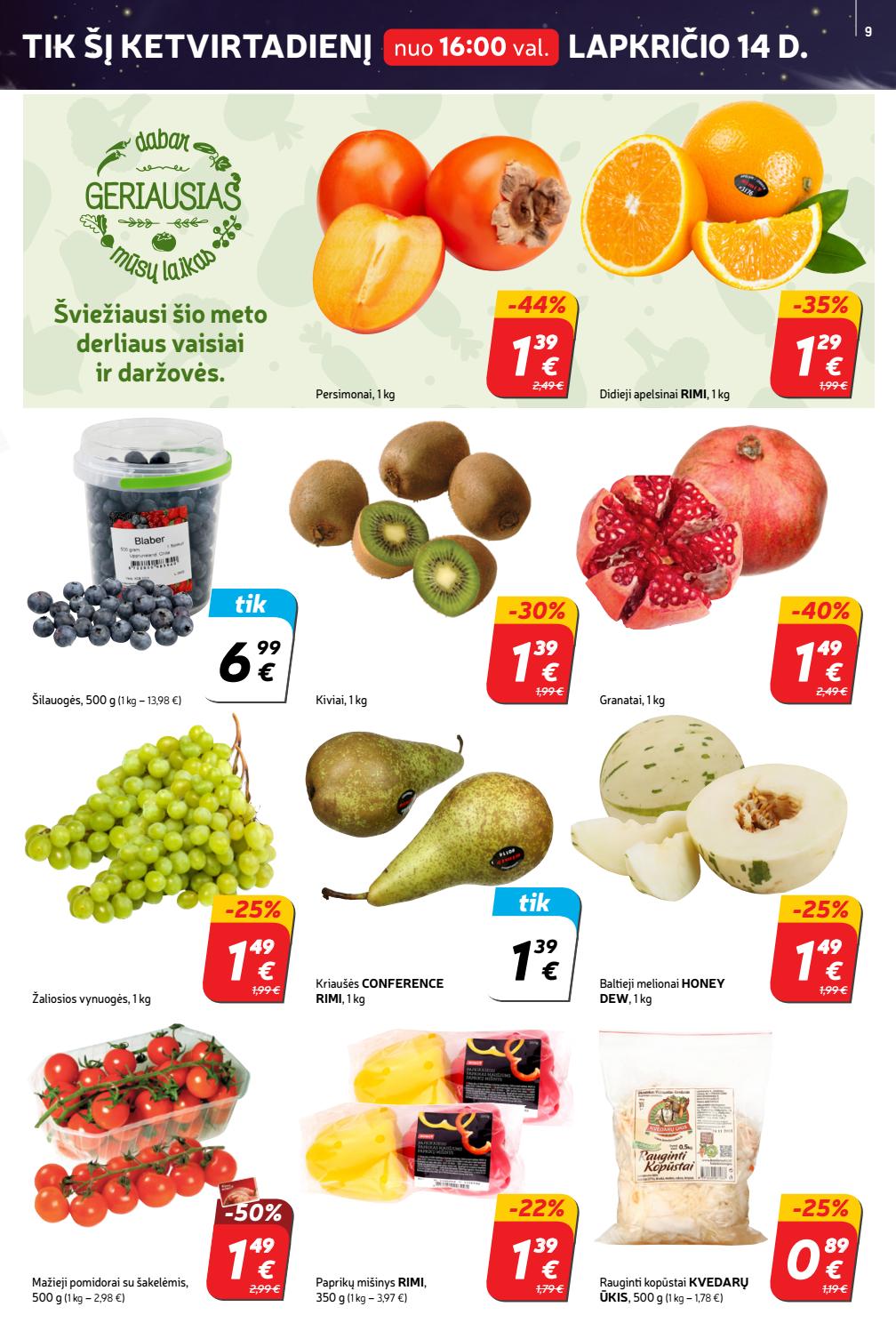 Rimi savaitinis leidinys akcijos nuo 
  2019-11-12 iki 
  2019-11-18 | Leidinukas.lt puslapis 9