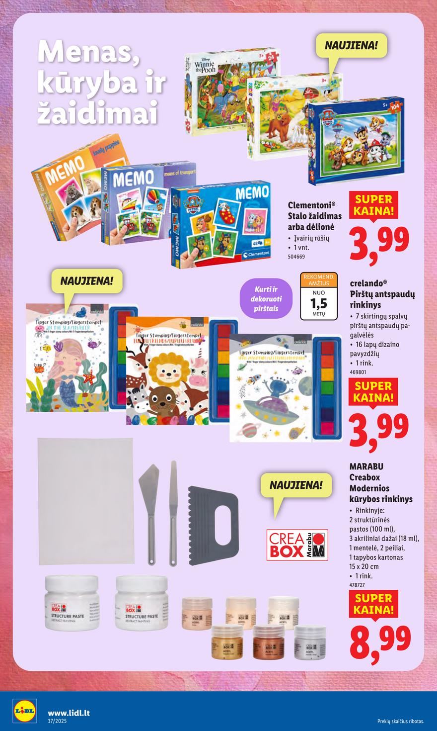 Lidl leidinys akcijos nuo 
  2025-09-08 iki 
  2025-09-14 | Leidinukas.lt puslapis 16