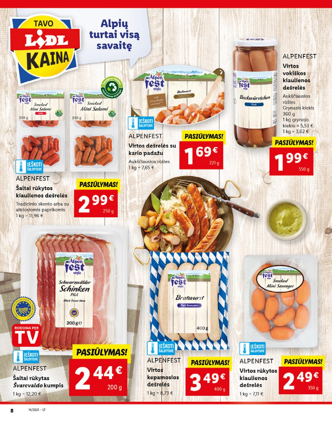 Lidl maisto prekių pasiūlymai akcijos nuo 
  2021-04-05 iki 
  2021-04-11 | Leidinukas.lt puslapis 8