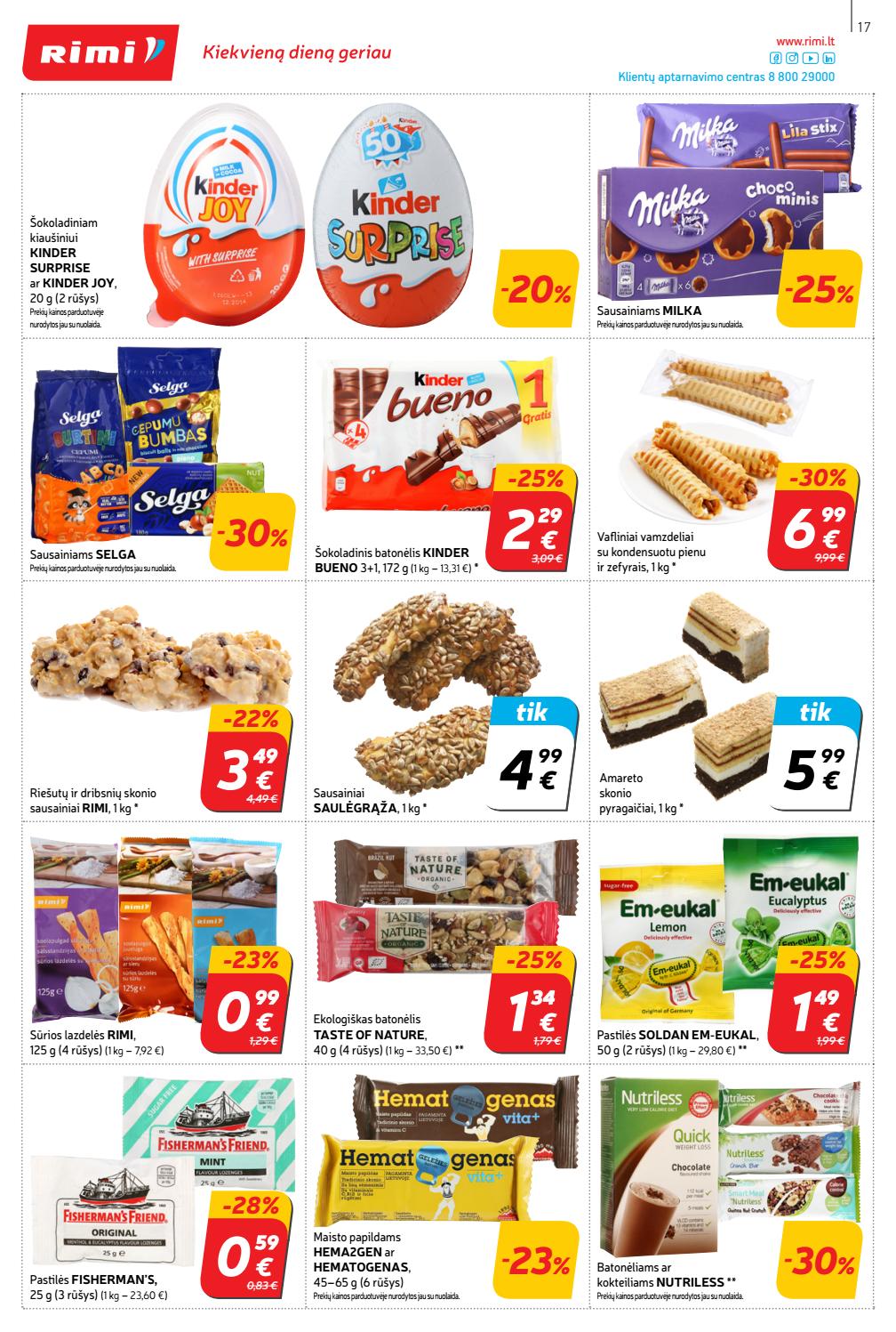 Rimi savaitinis leidinys akcijos nuo 
  2020-01-28 iki 
  2020-02-03 | Leidinukas.lt puslapis 17