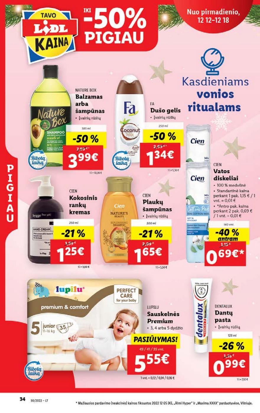 Lidl pasiūlymai akcijos nuo 
  2022-12-12 iki 
  2022-12-18 | Leidinukas.lt puslapis 34