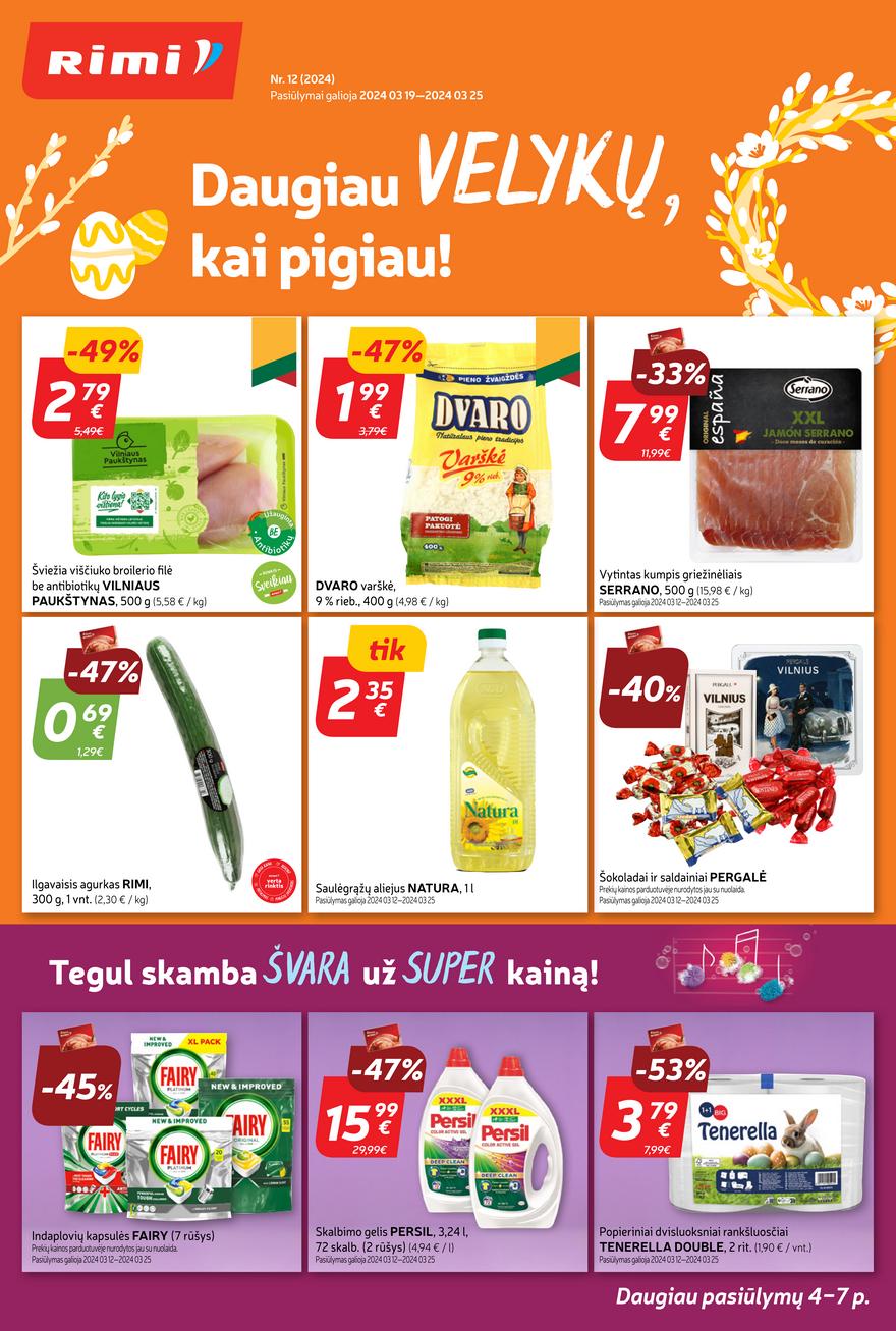 Rimi savaitinis leidinys akcijos nuo 
  2024-03-19 iki 
  2024-03-25 | Leidinukas.lt puslapis 1