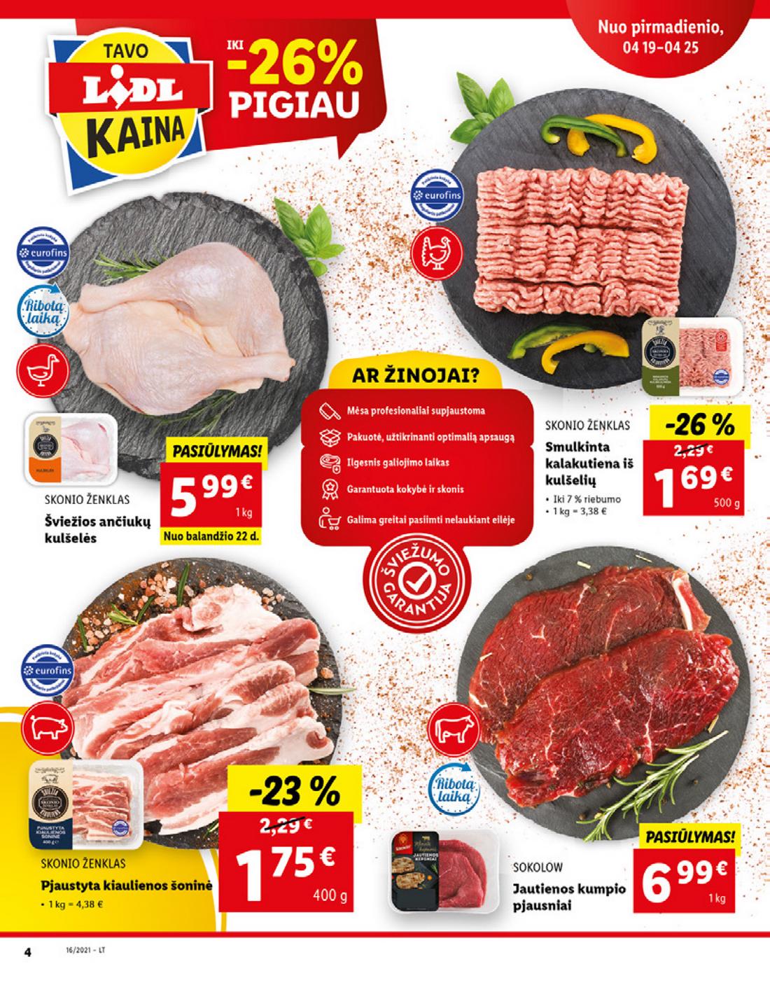 Lidl maisto prekių pasiūlymai akcijos nuo 
  2021-04-19 iki 
  2021-04-25 | Leidinukas.lt puslapis 4