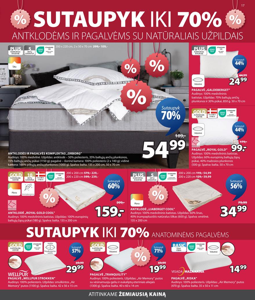 Jysk akcijų leidinys akcijos nuo 
  2025-07-01 iki 
  2025-07-14 | Leidinukas.lt puslapis 17