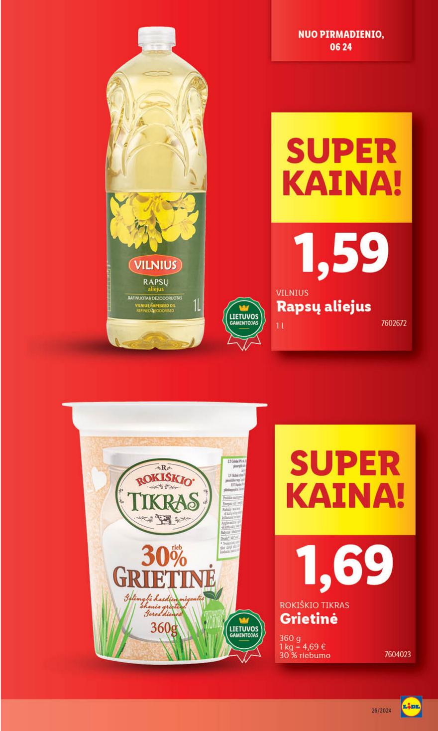 Lidl leidinys naujas akcijos nuo 
  2024-06-24 iki 
  2024-06-30 | Leidinukas.lt puslapis 9