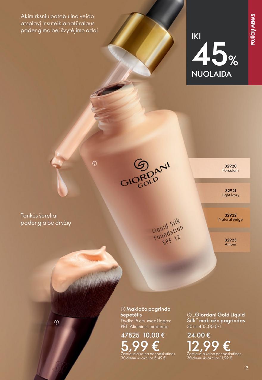 Oriflame katalogas akcijos nuo 
  2026-04-22 iki 
  2026-05-12 | Leidinukas.lt puslapis 13