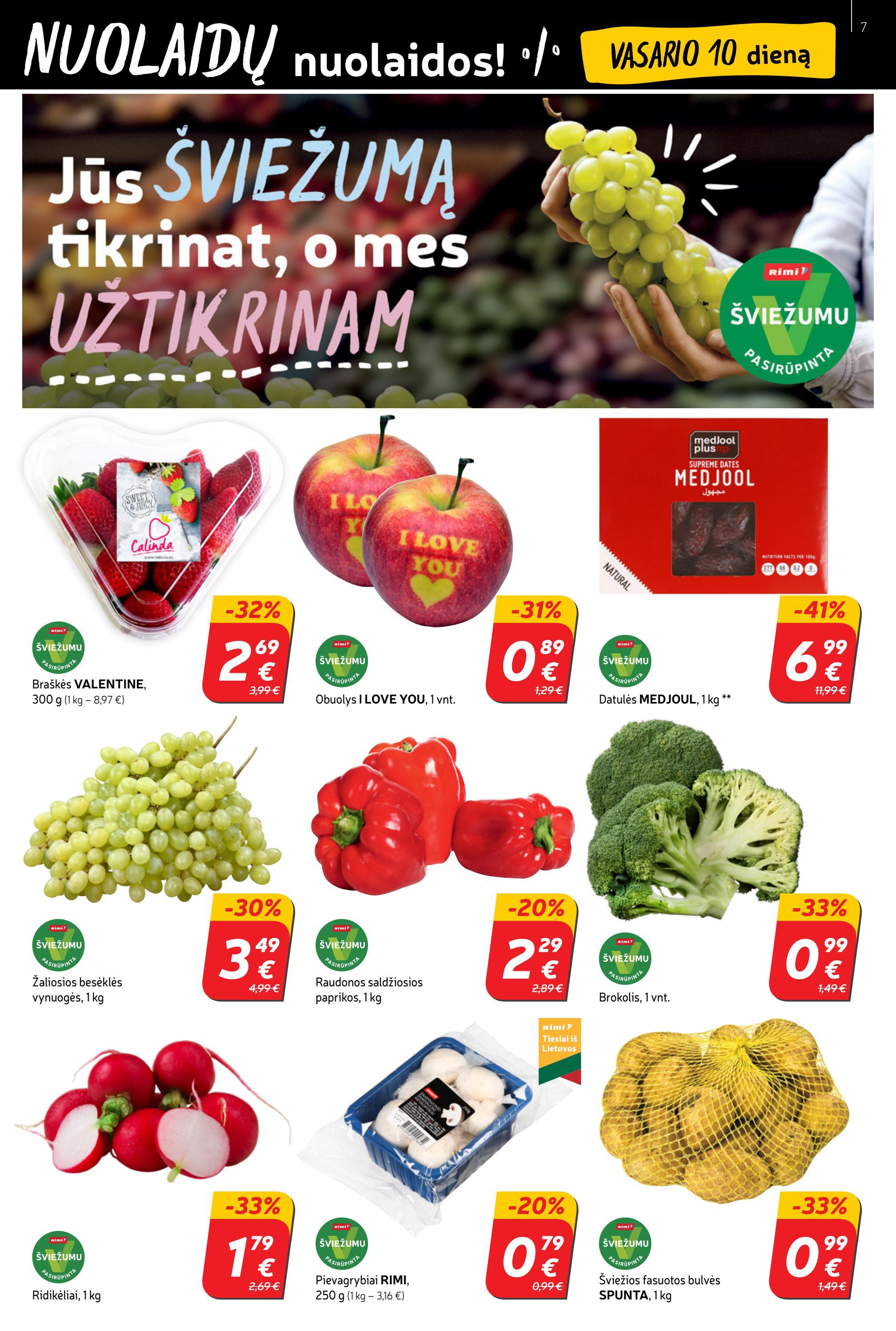 Rimi savaitinis leidinys akcijos nuo 
  2022-02-08 iki 
  2022-02-14 | Leidinukas.lt puslapis 7