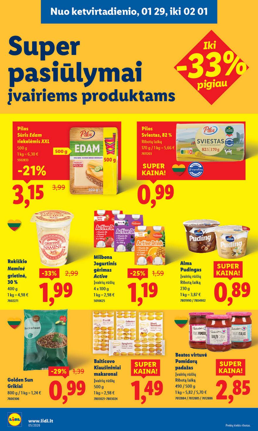 Lidl leidinys naujas akcijos nuo 
  2026-01-26 iki 
  2026-02-01 | Leidinukas.lt puslapis 22
