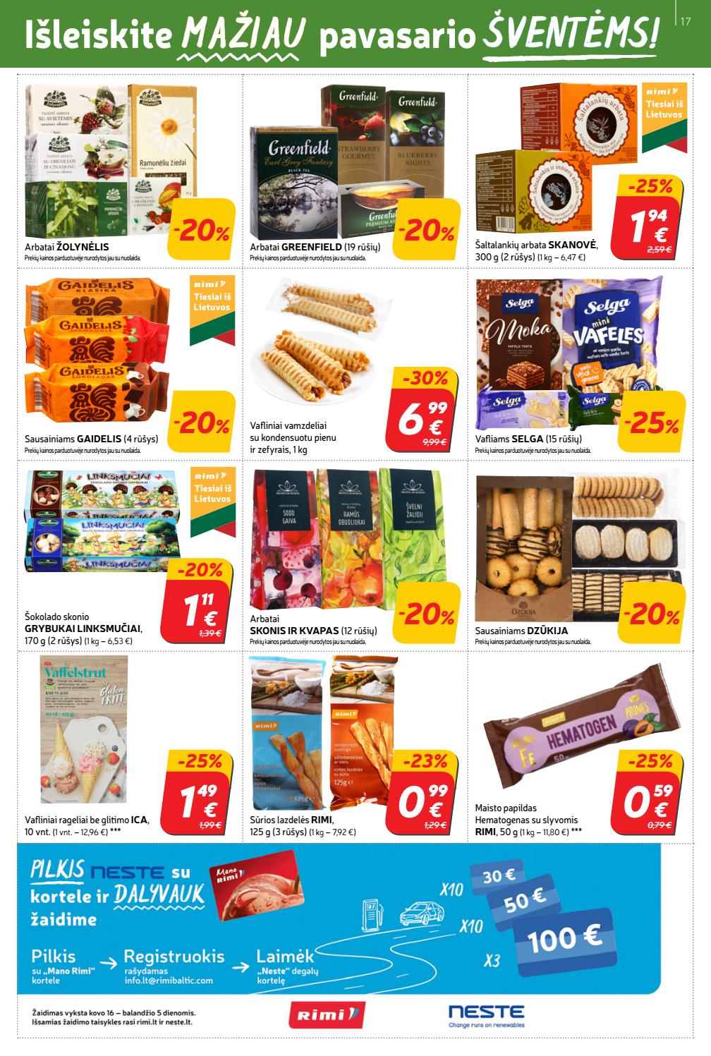Rimi savaitinis leidinys akcijos nuo 
  2021-03-23 iki 
  2021-03-29 | Leidinukas.lt puslapis 17
