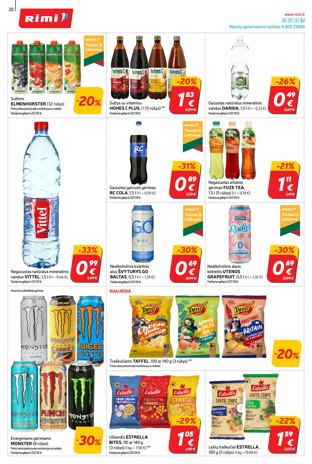 Rimi savaitinis leidinys akcijos nuo 
  2021-08-03 iki 
  2021-08-09 | Leidinukas.lt puslapis 20