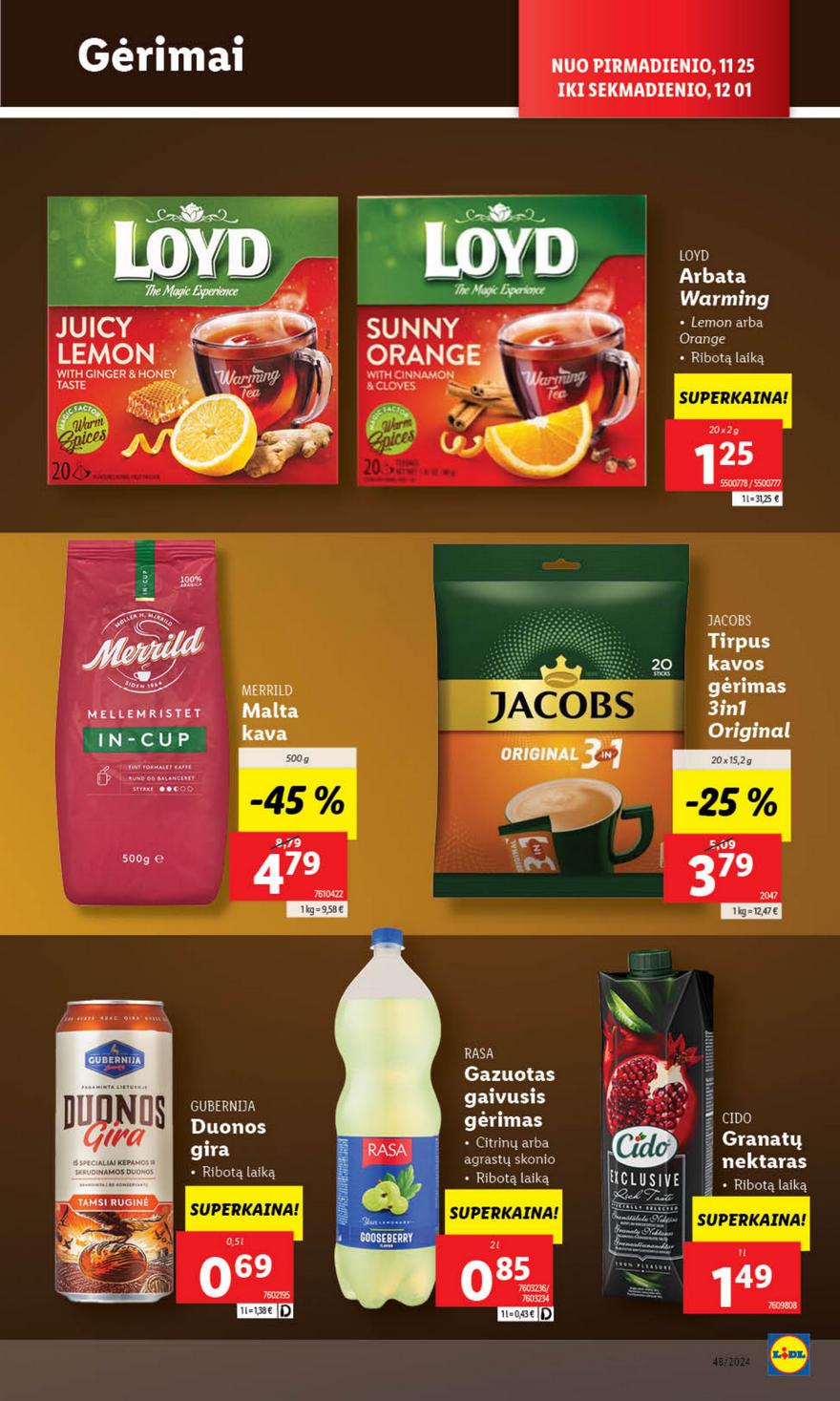 Lidl leidinys naujas akcijos nuo 
  2024-11-25 iki 
  2024-12-01 | Leidinukas.lt puslapis 31