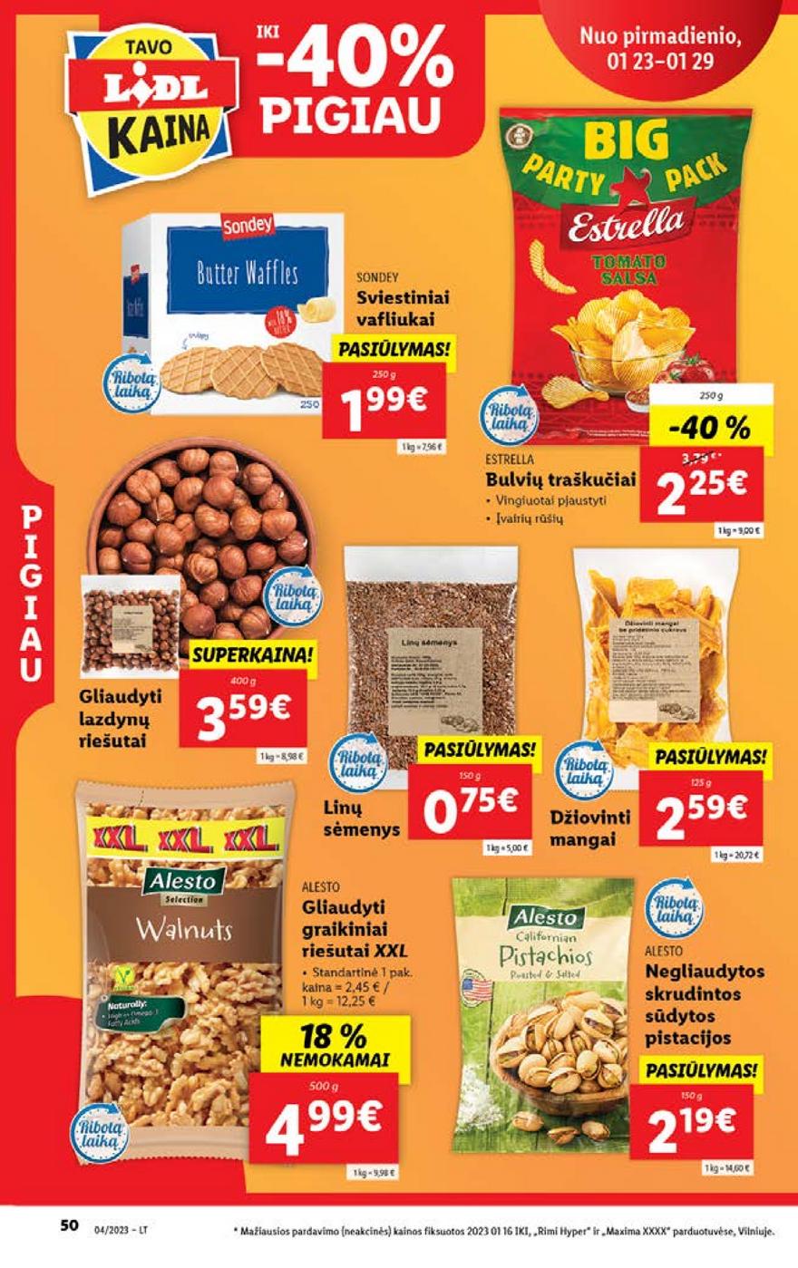 Lidl pasiūlymai akcijos nuo 
  2023-01-23 iki 
  2023-01-29 | Leidinukas.lt puslapis 50