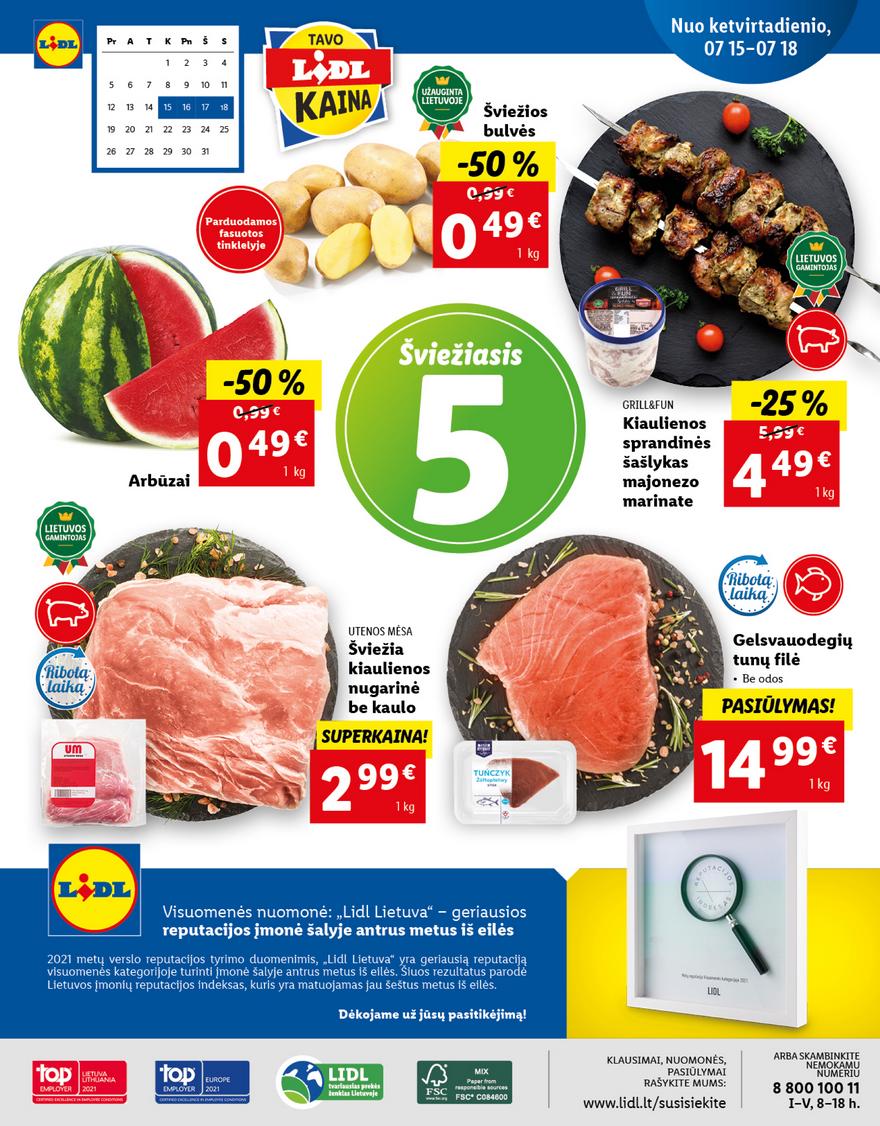 Lidl maisto prekių pasiūlymai akcijos nuo 
  2021-07-12 iki 
  2021-07-18 | Leidinukas.lt puslapis 40