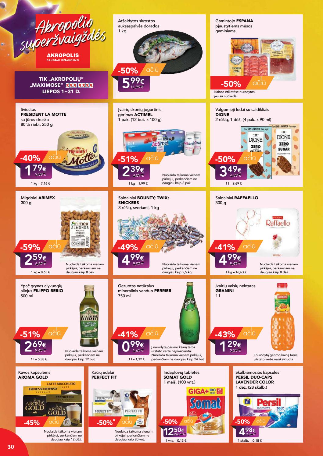 Maxima kaininis leidinys akcijos nuo 
  2021-07-06 iki 
  2021-07-12 | Leidinukas.lt puslapis 30